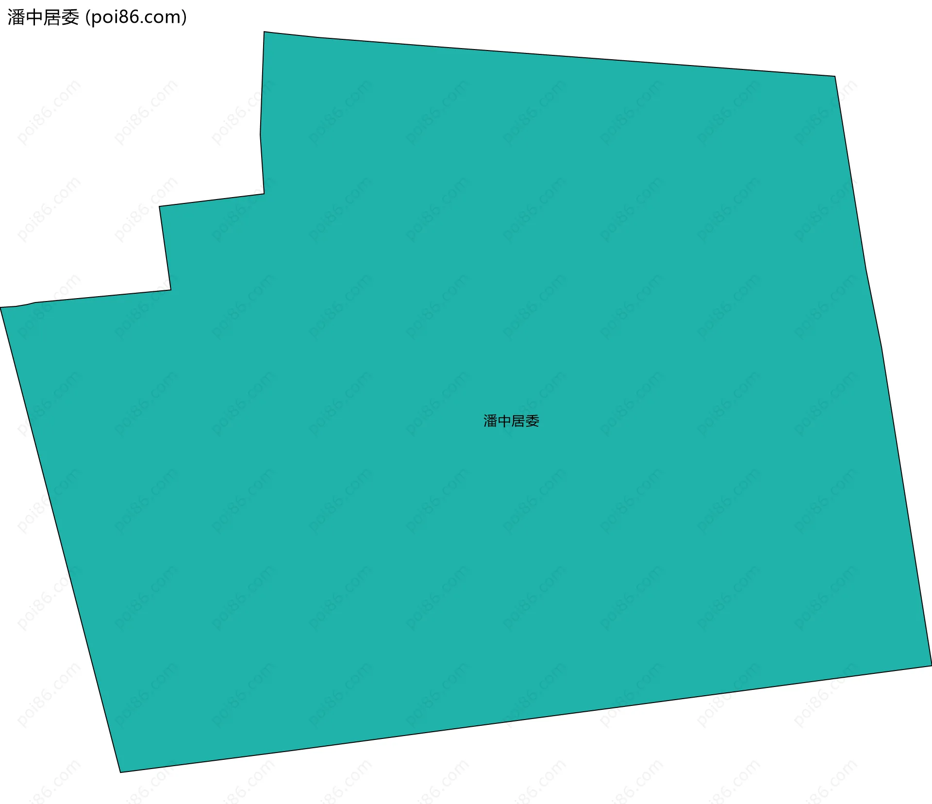 潘中居委边界地图