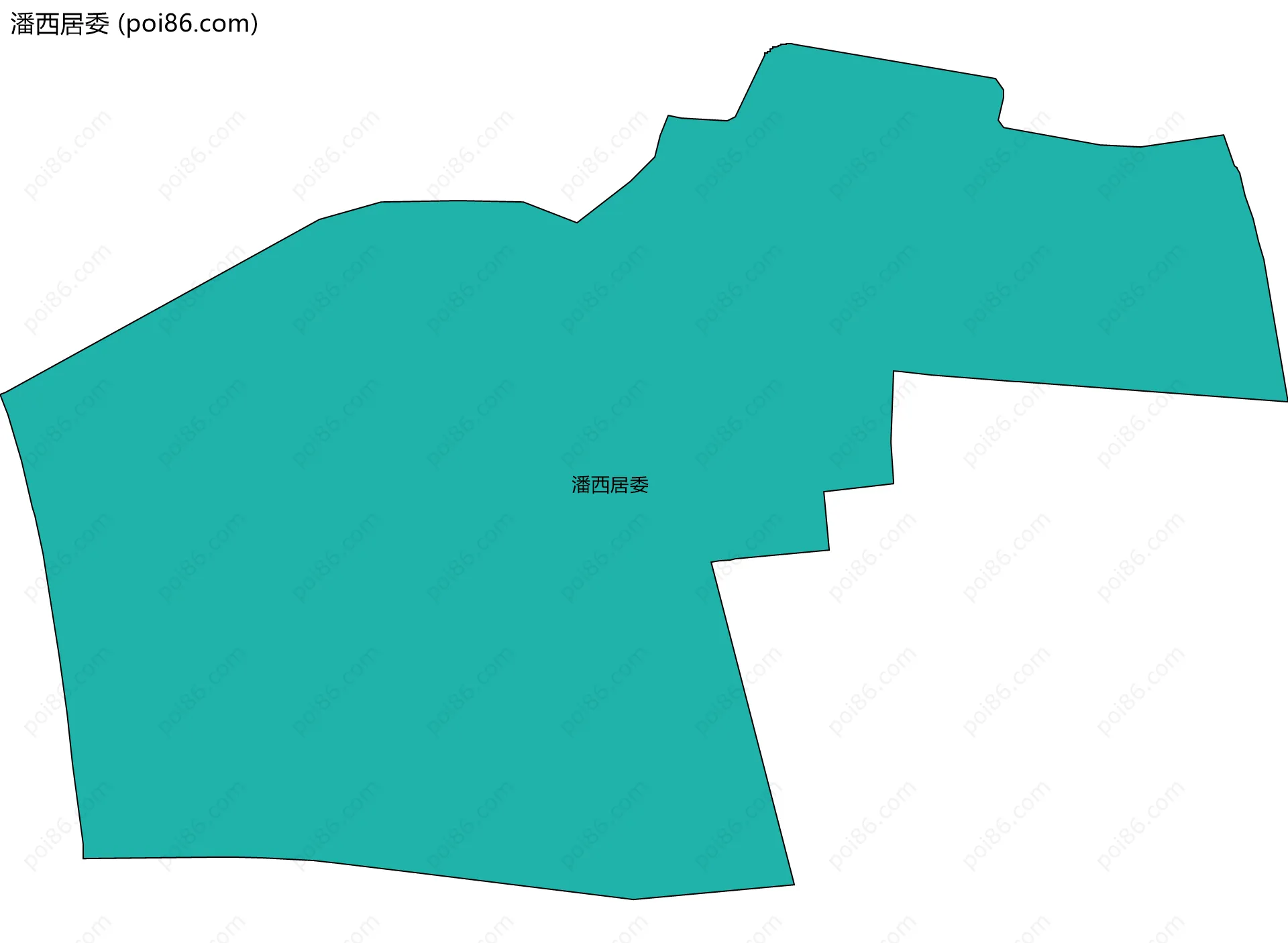 潘西居委边界地图