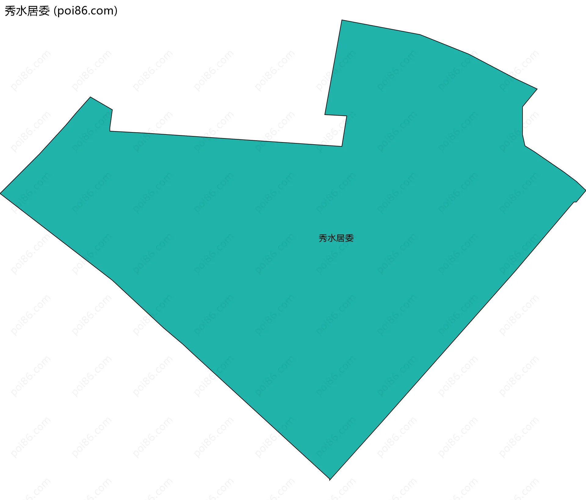 秀水居委边界地图