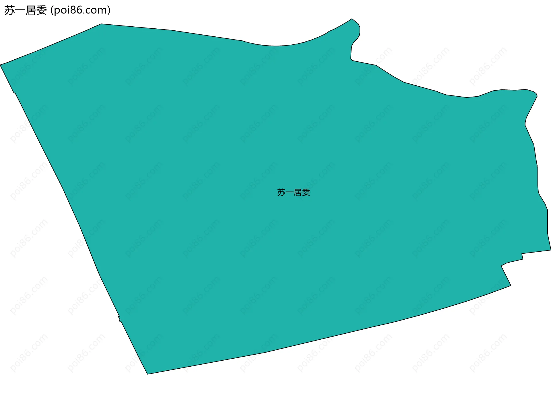苏一居委边界地图