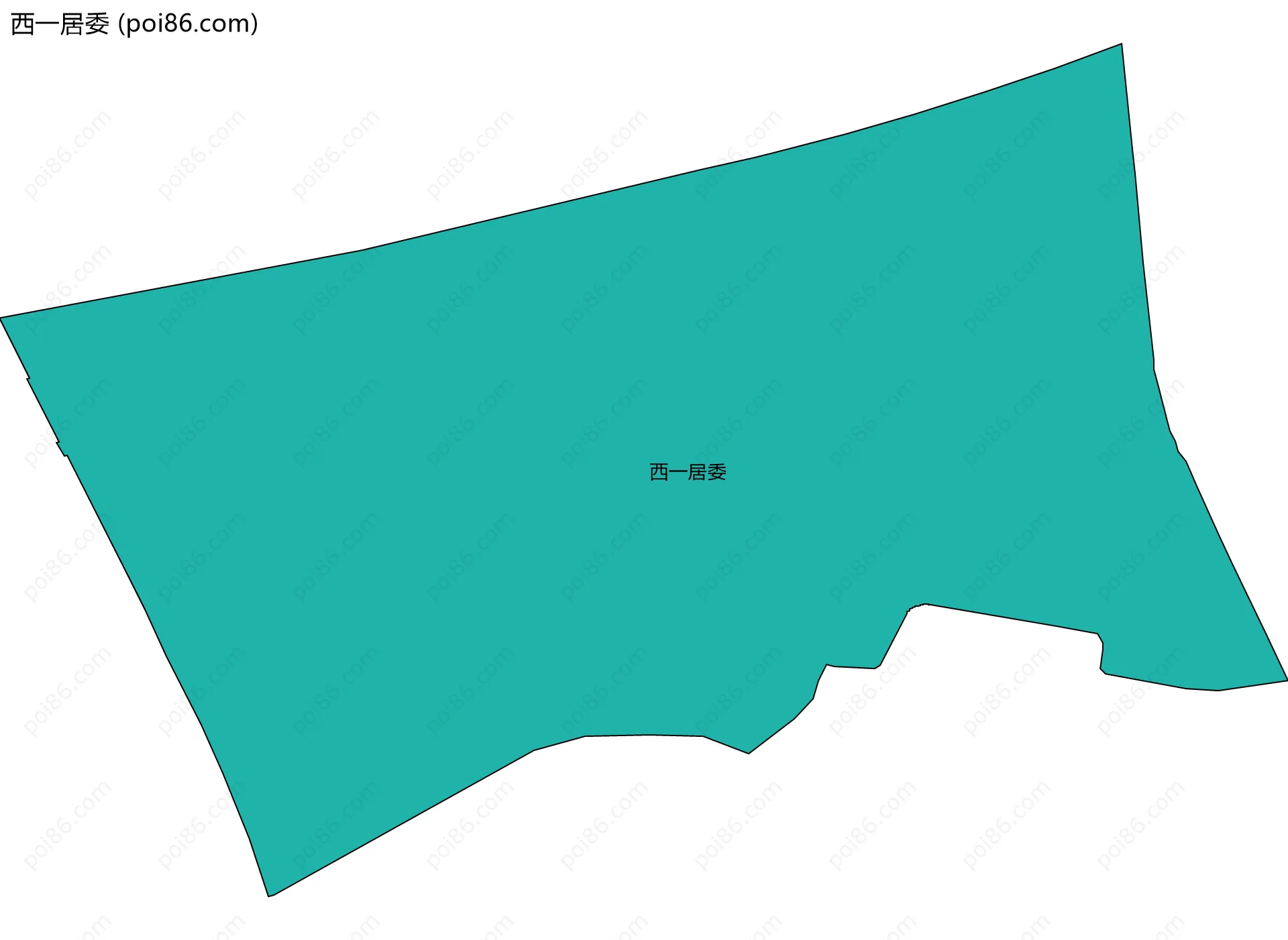 西一居委边界地图