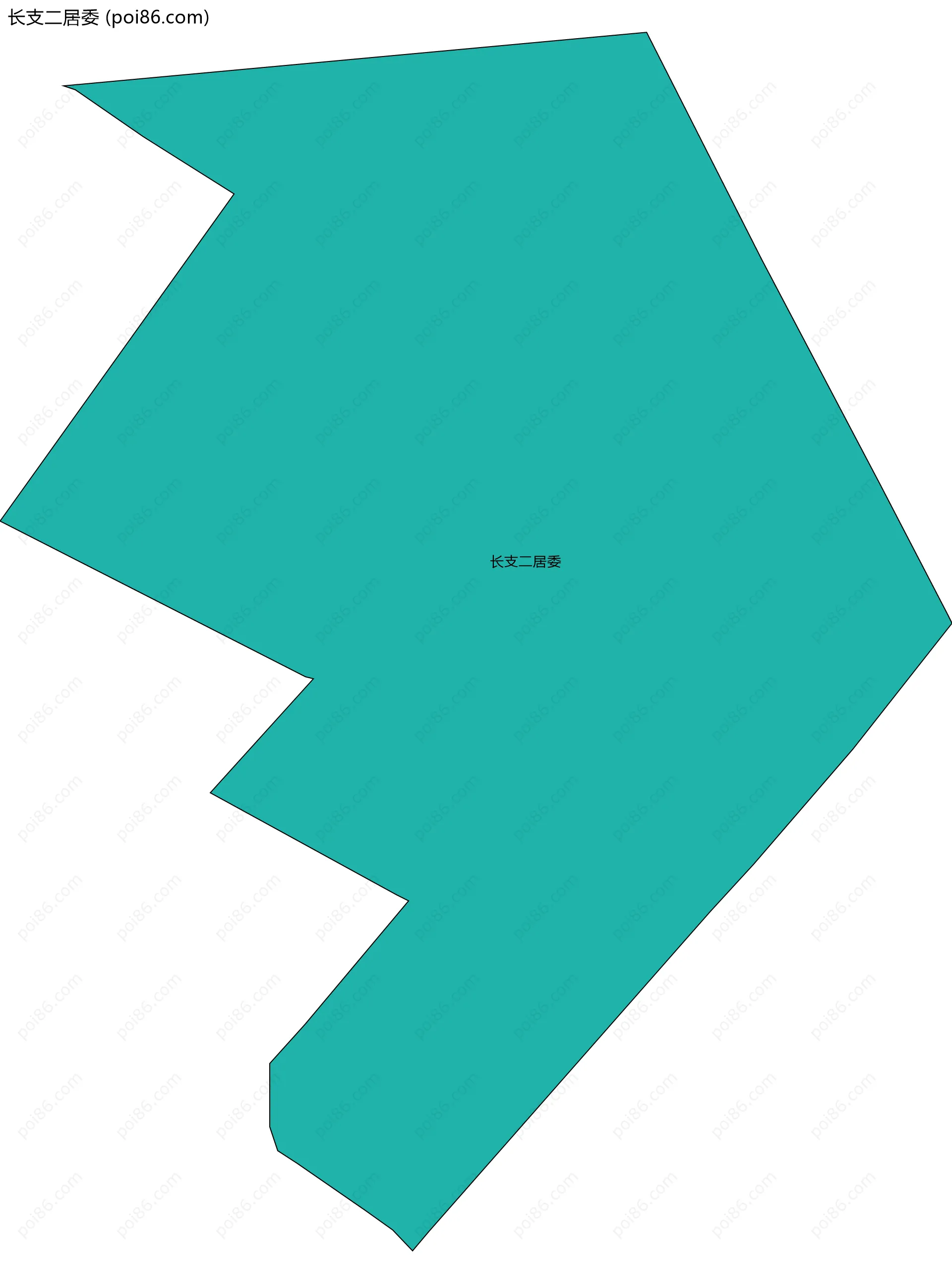 长支二居委边界地图