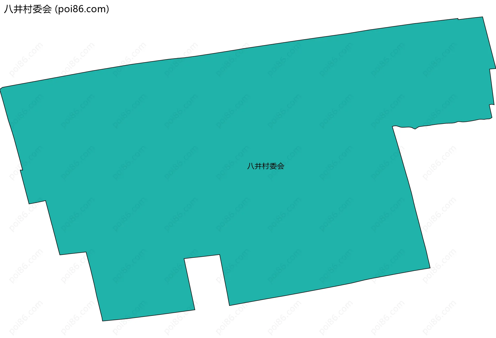 八井村委会边界地图