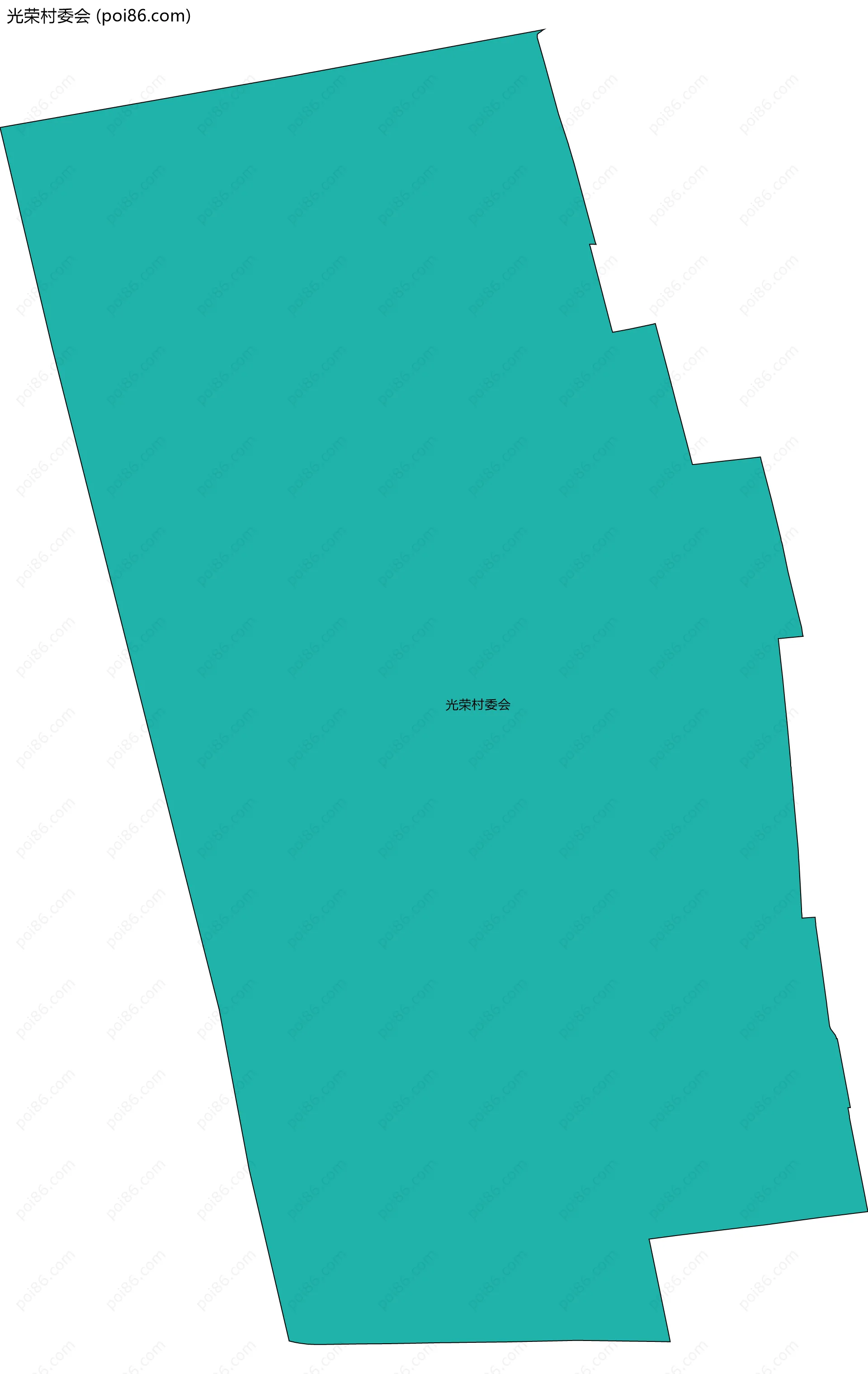 光荣村委会边界地图