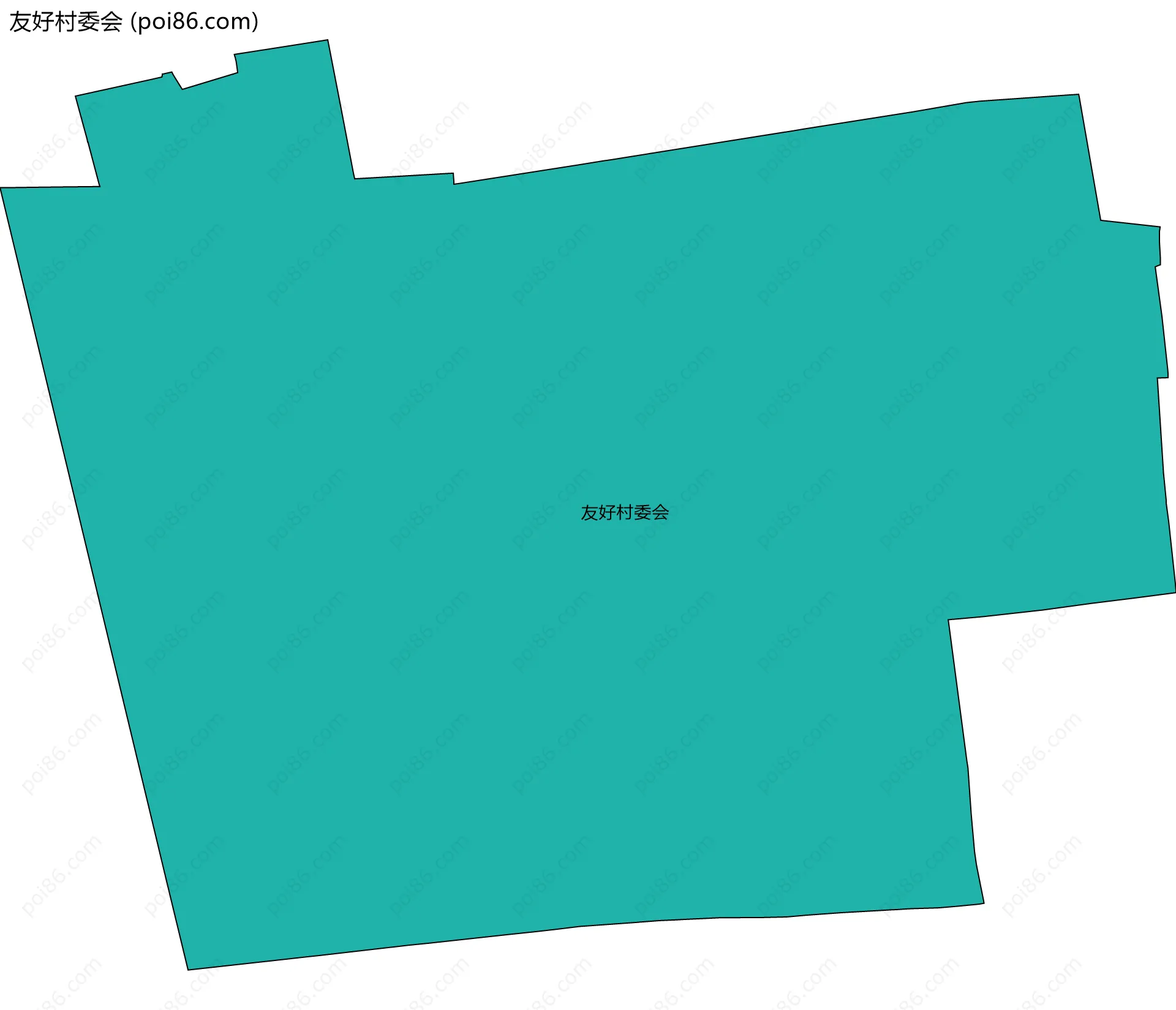 友好村委会边界地图