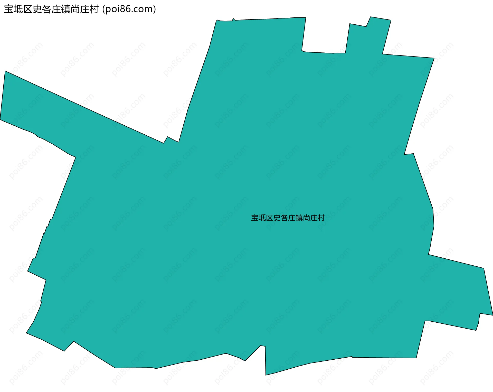 宝坻区史各庄镇尚庄村边界地图