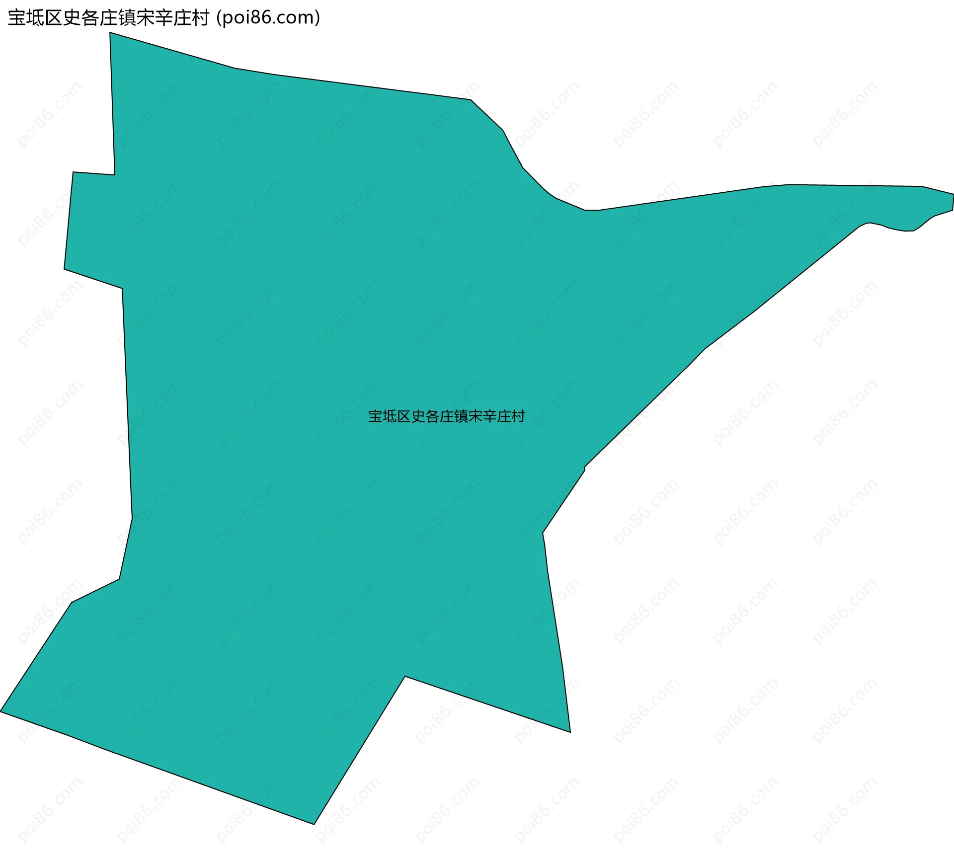 宝坻区史各庄镇宋辛庄村边界地图
