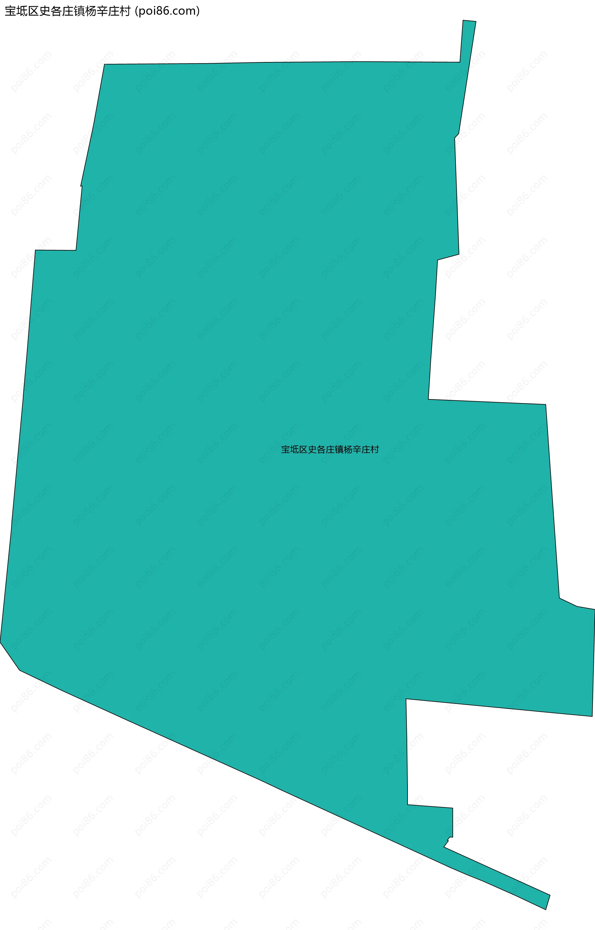 宝坻区史各庄镇杨辛庄村边界地图