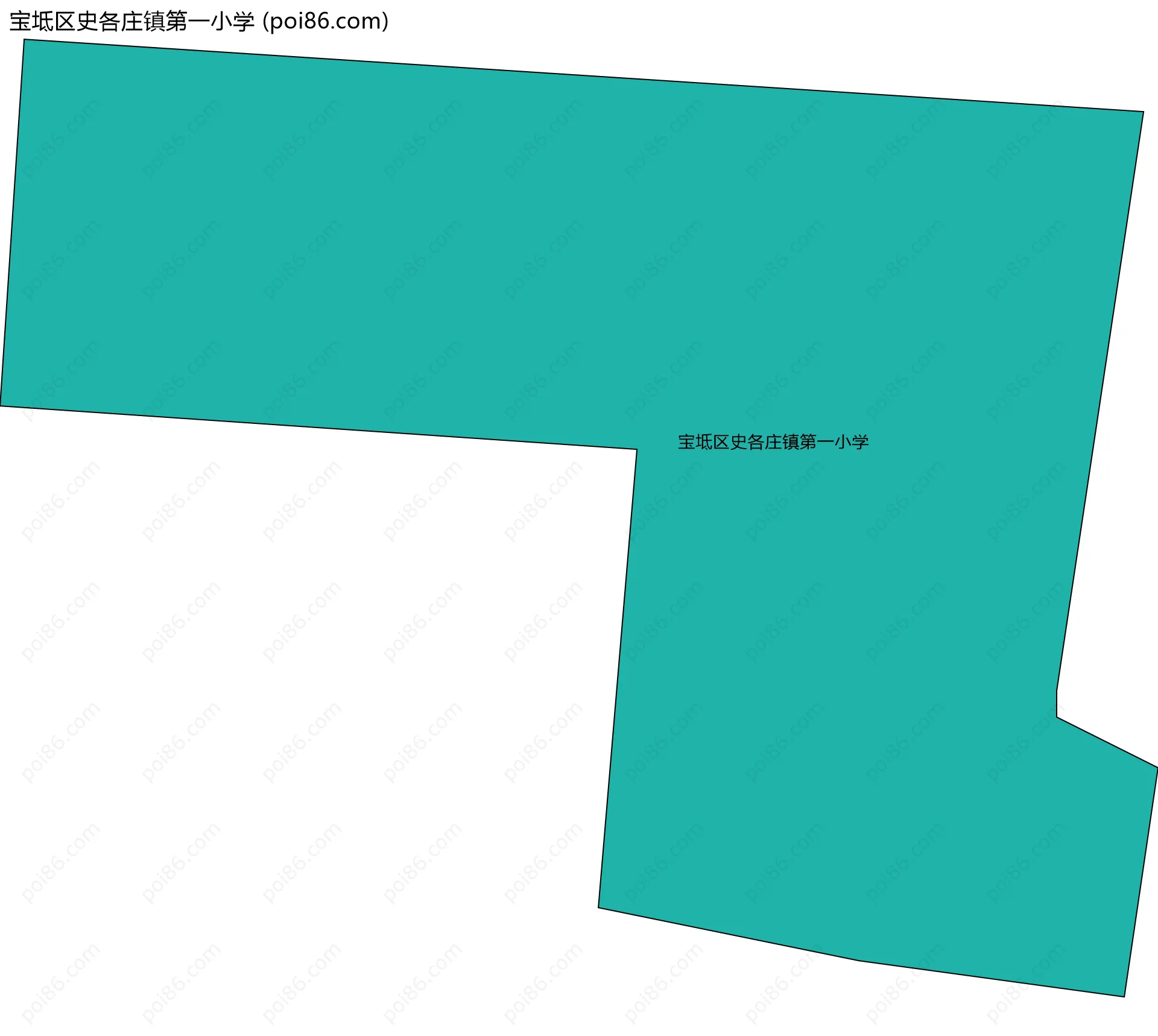 宝坻区史各庄镇第一小学边界地图
