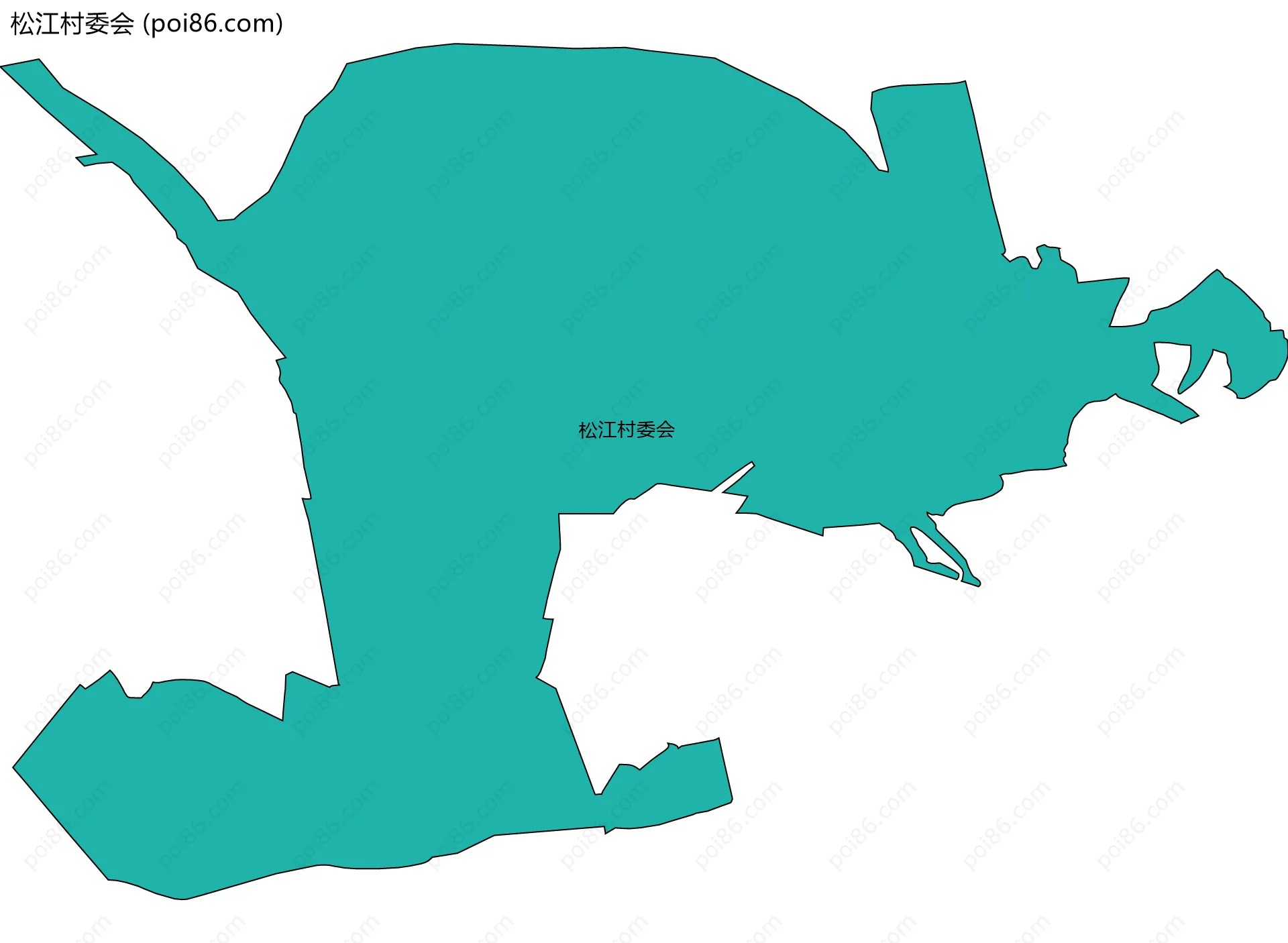 松江村委会边界地图