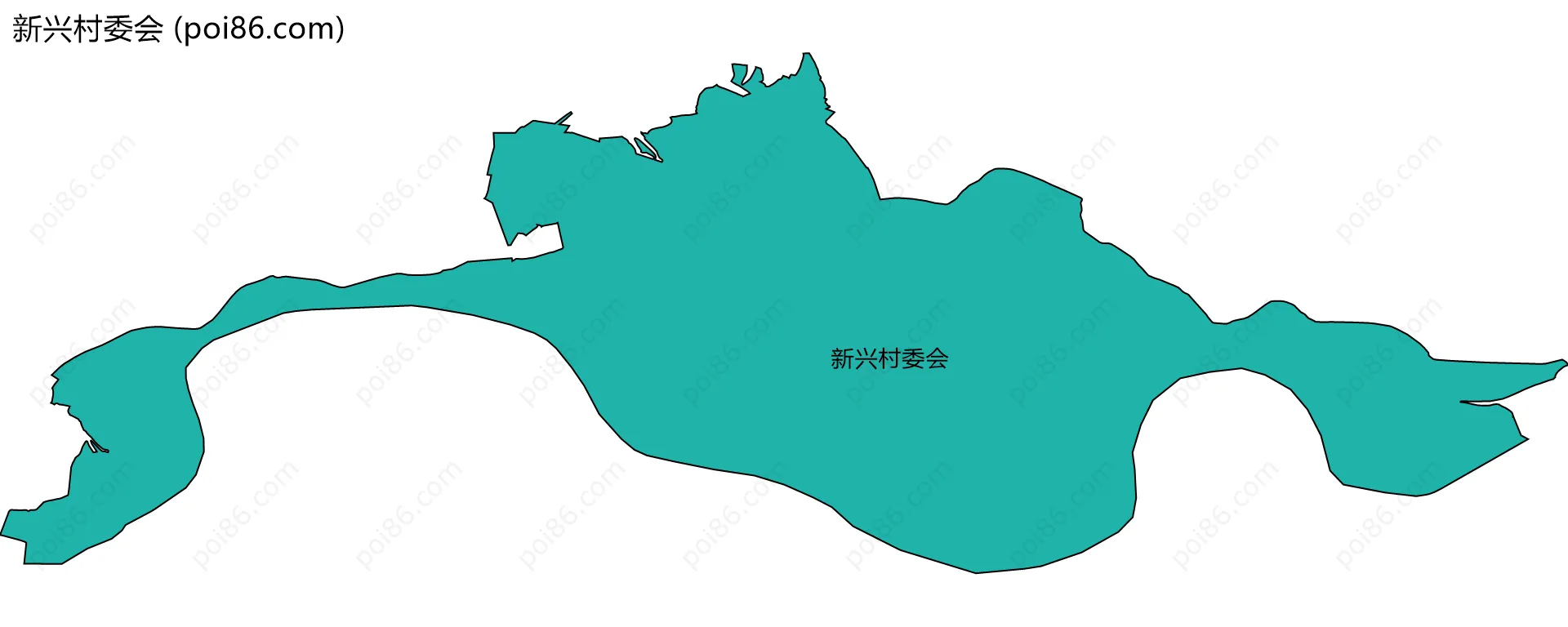 新兴村委会边界地图