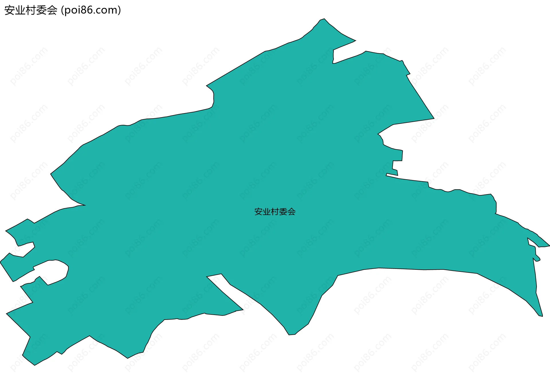 安业村委会边界地图