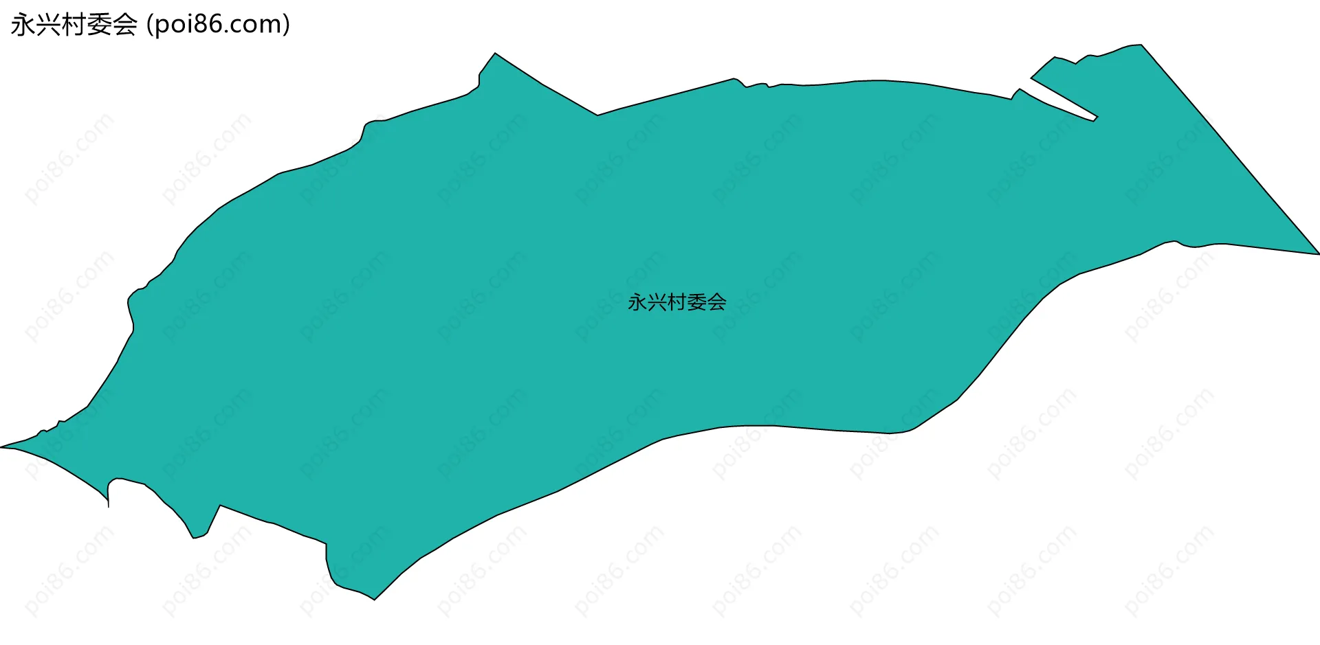 永兴村委会边界地图