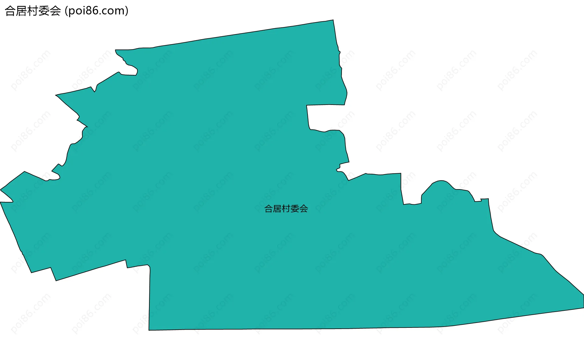 合居村委会边界地图