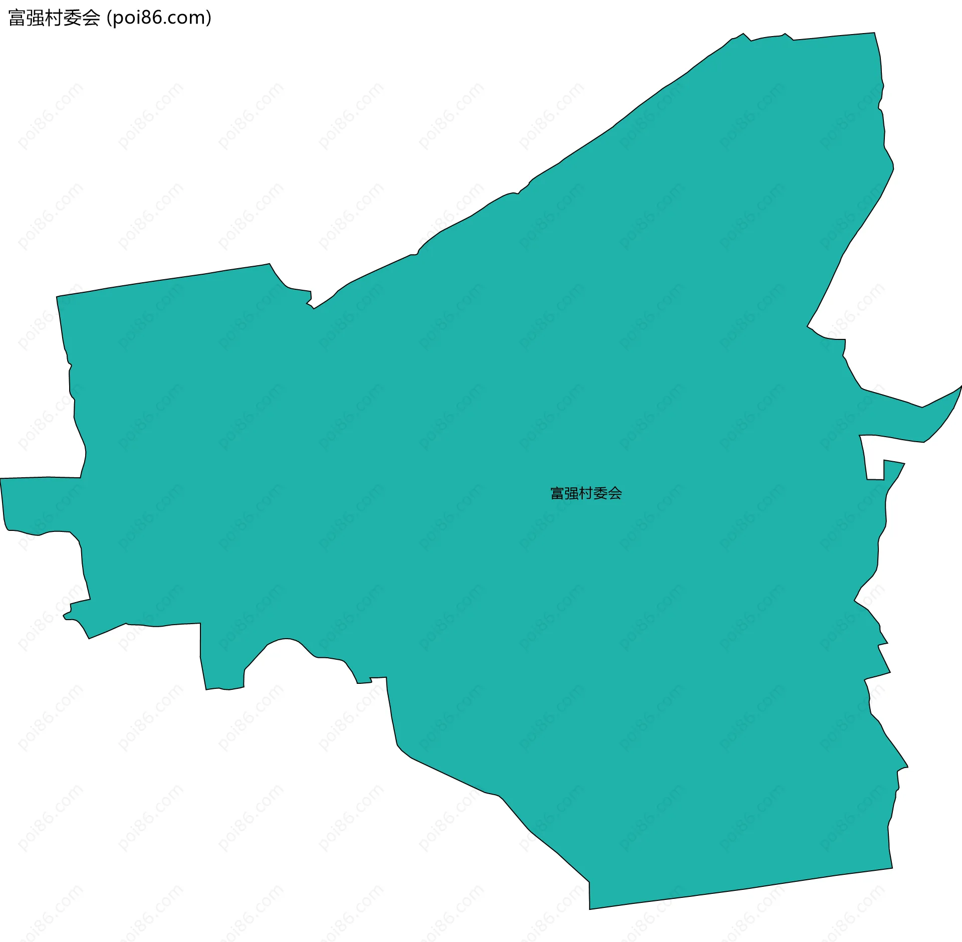 富强村委会边界地图