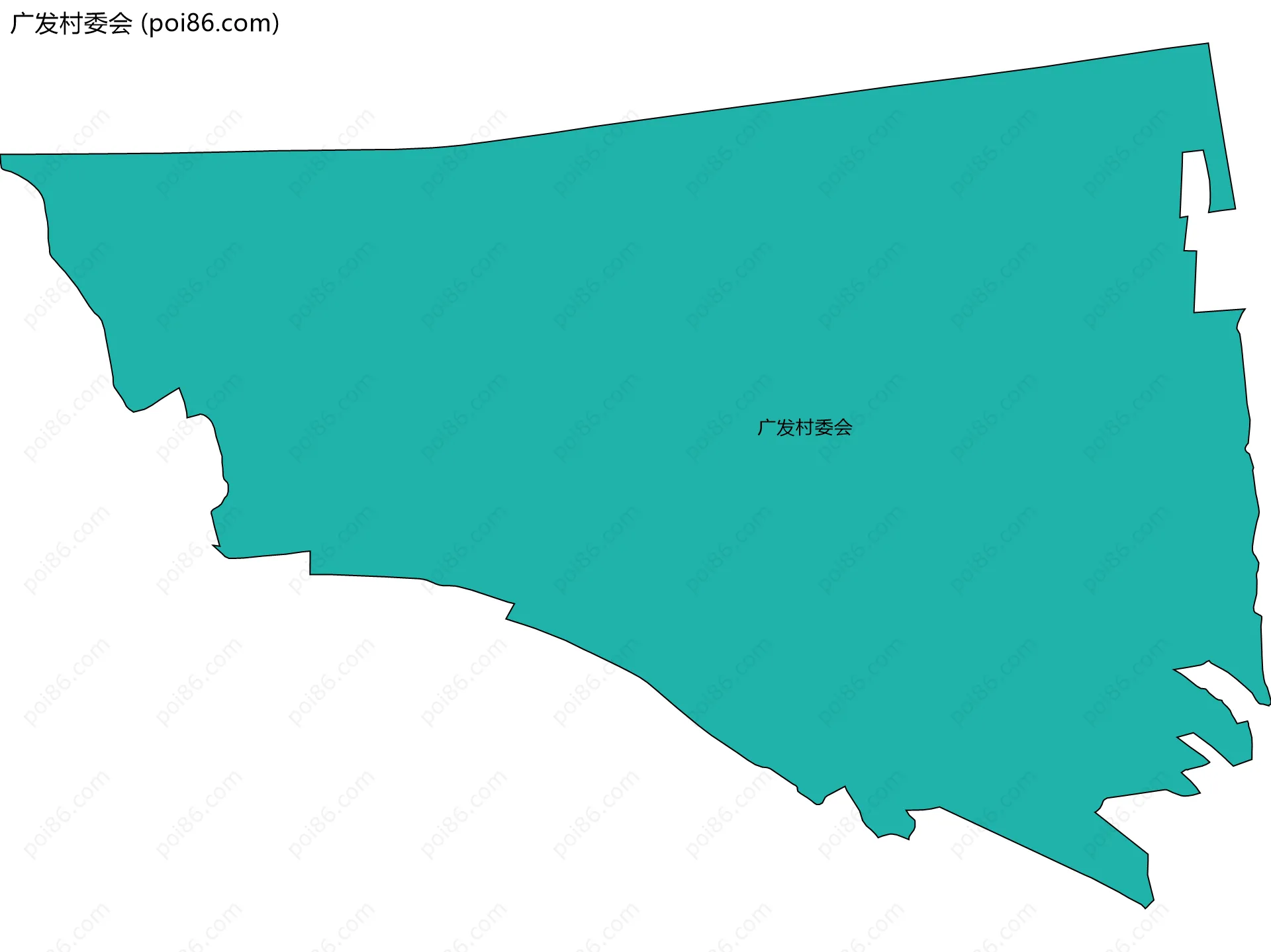 广发村委会边界地图