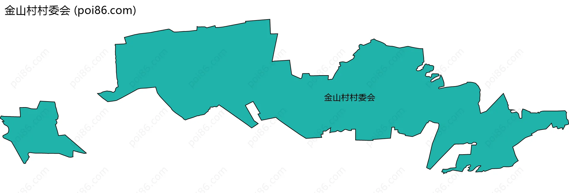 金山村村委会边界地图