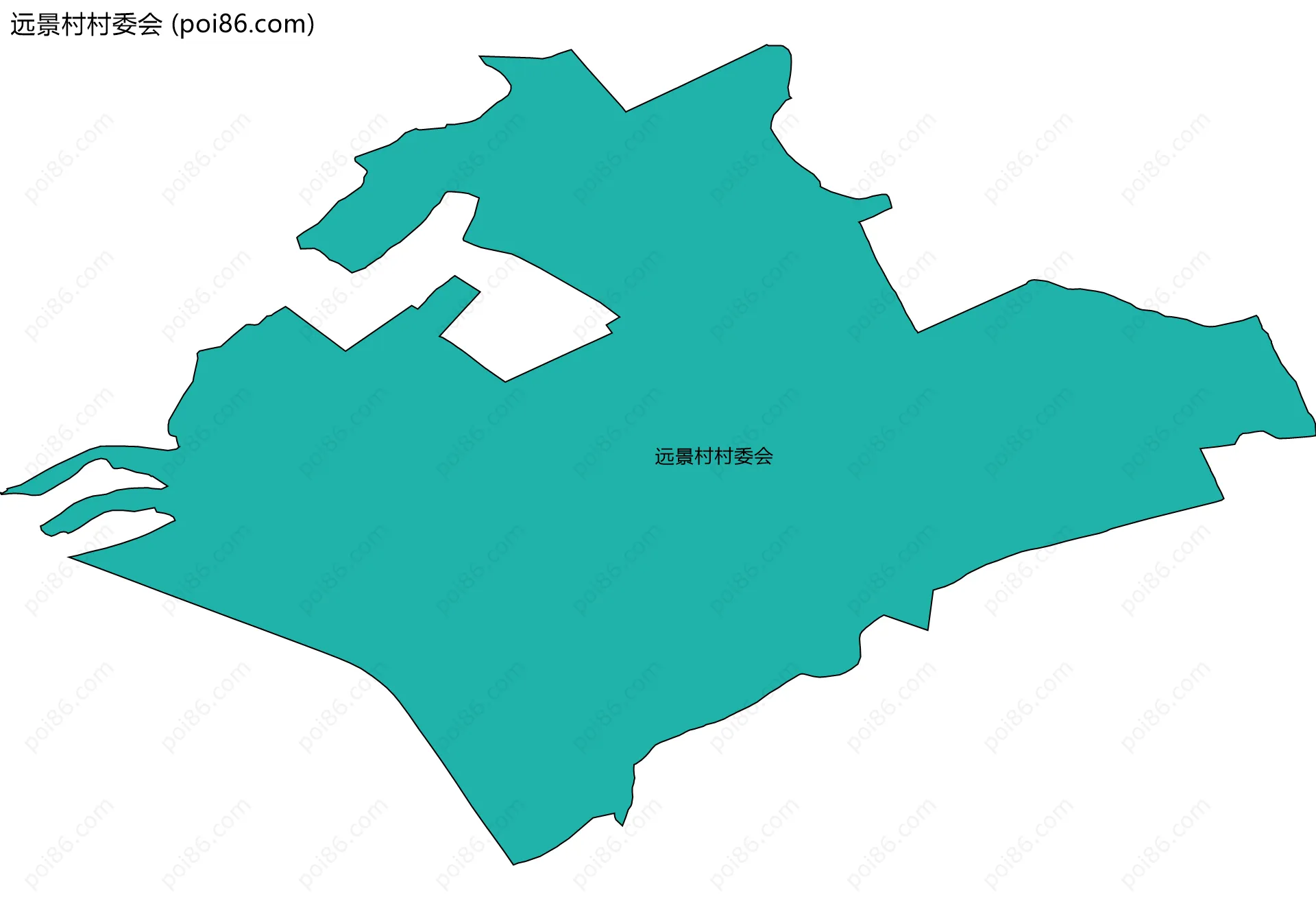远景村村委会边界地图