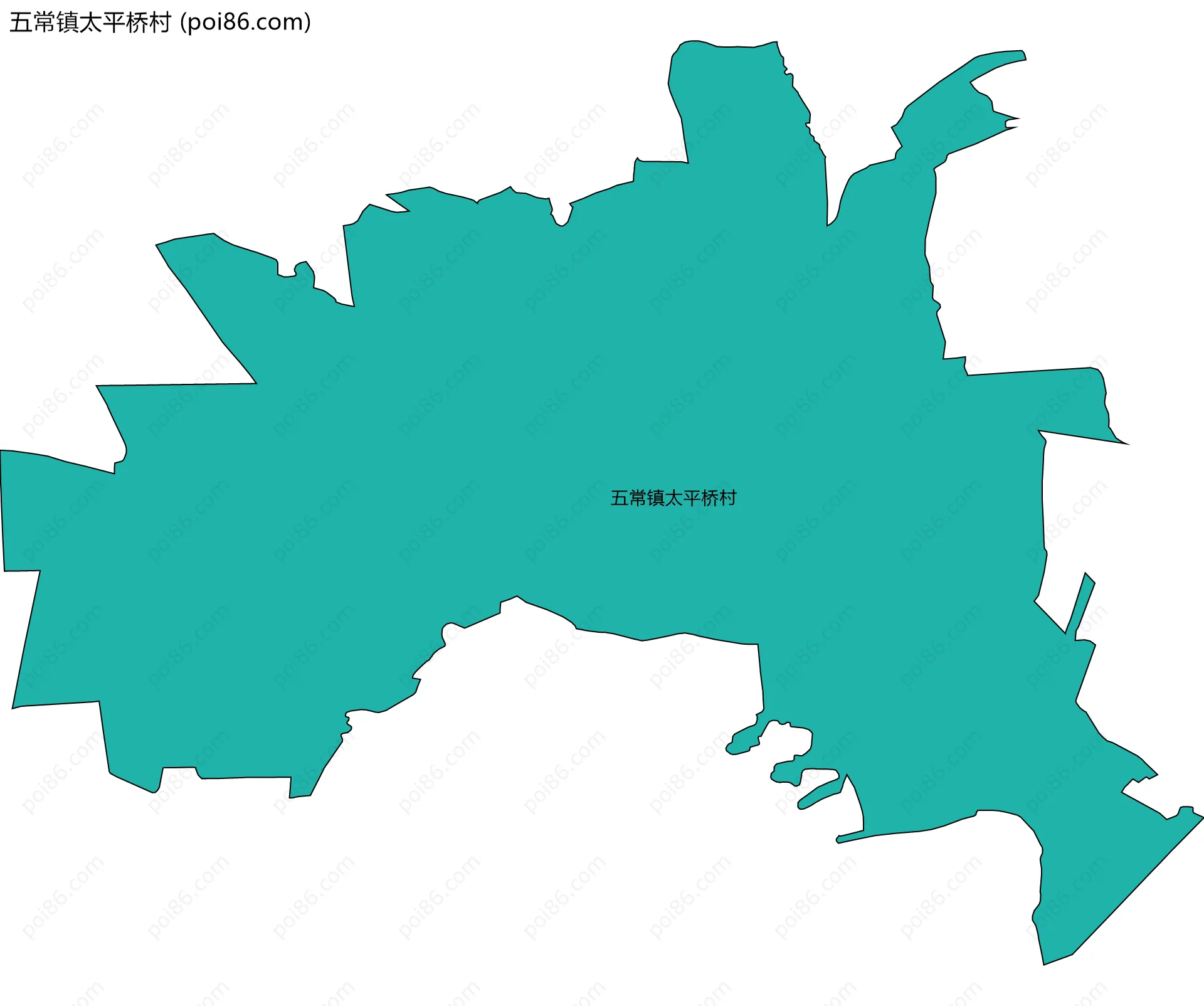 五常镇太平桥村边界地图