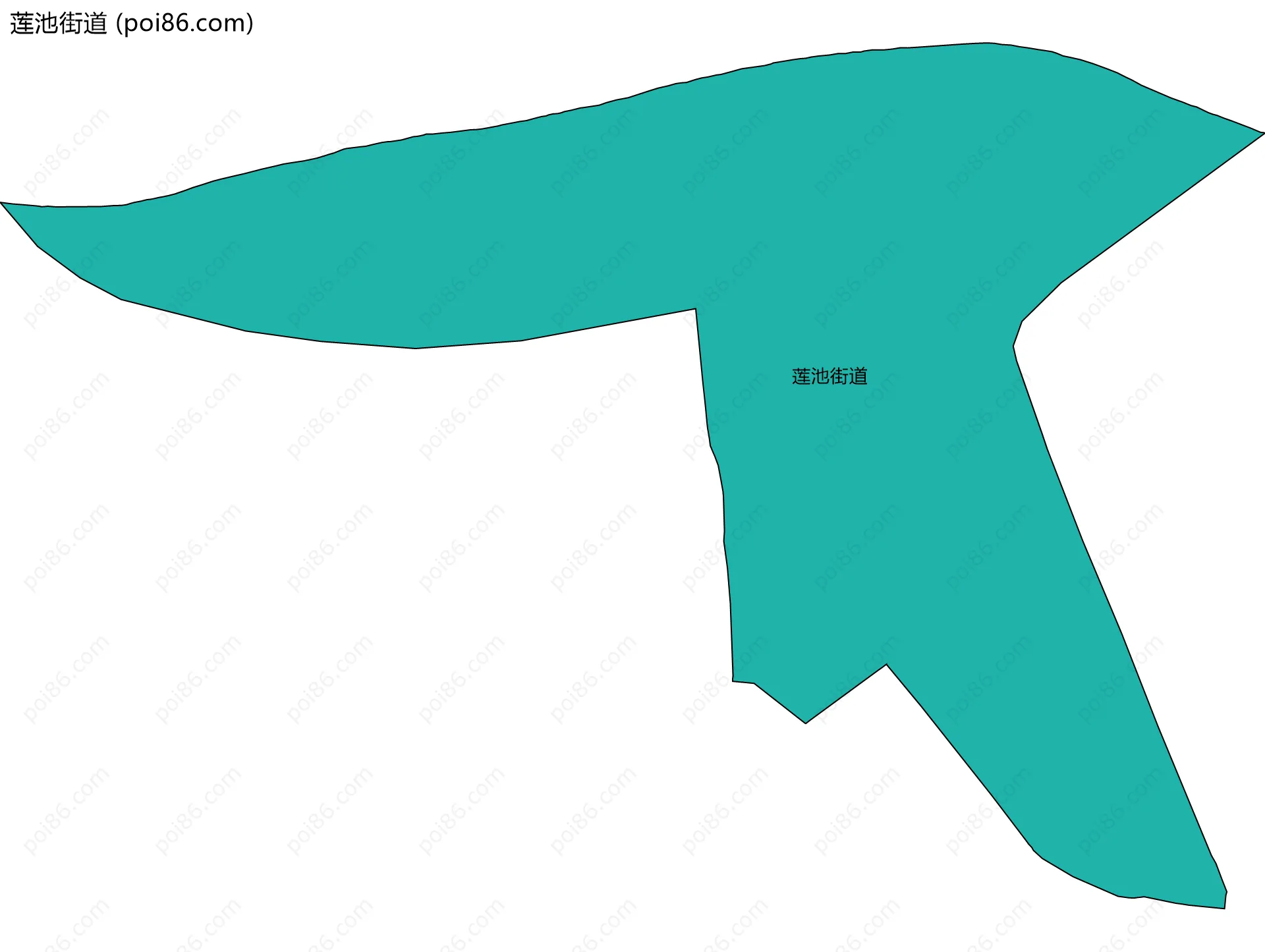 莲池街道边界地图