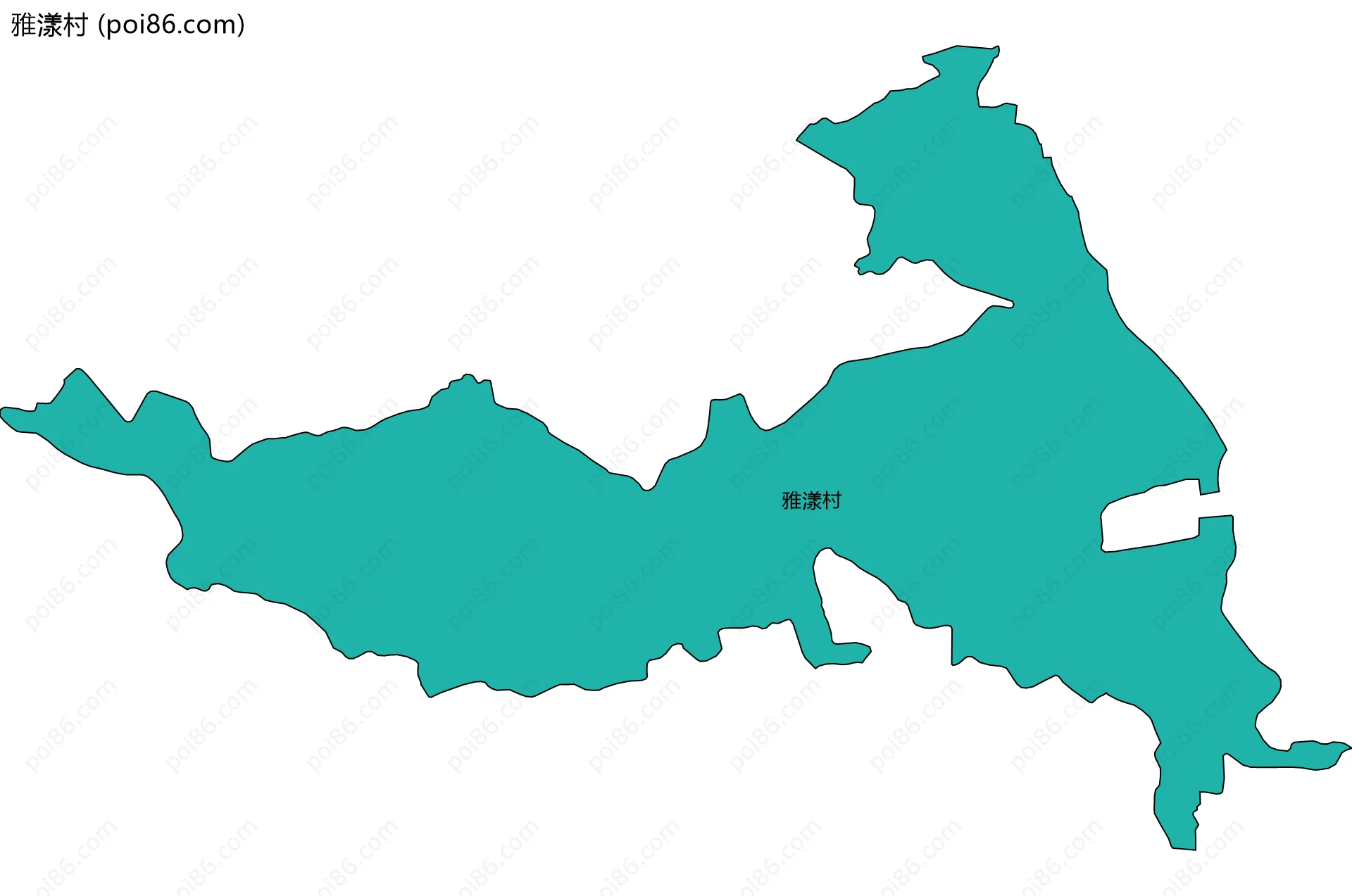 雅漾村边界地图