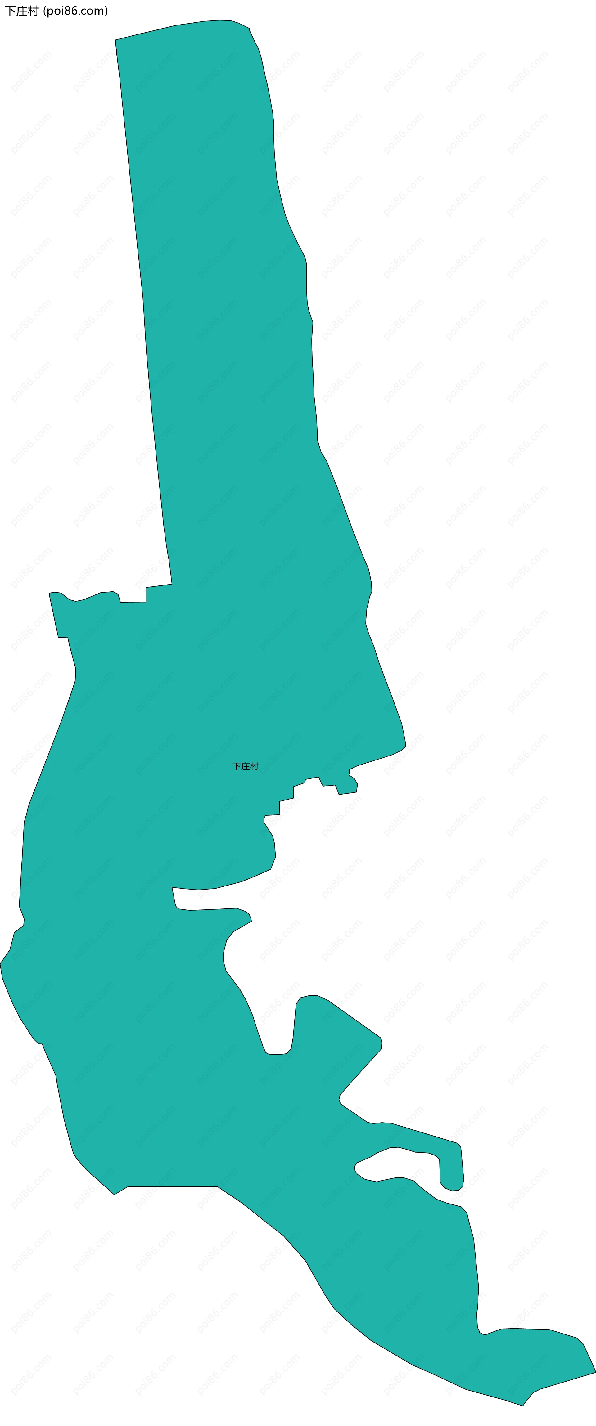 下庄村边界地图