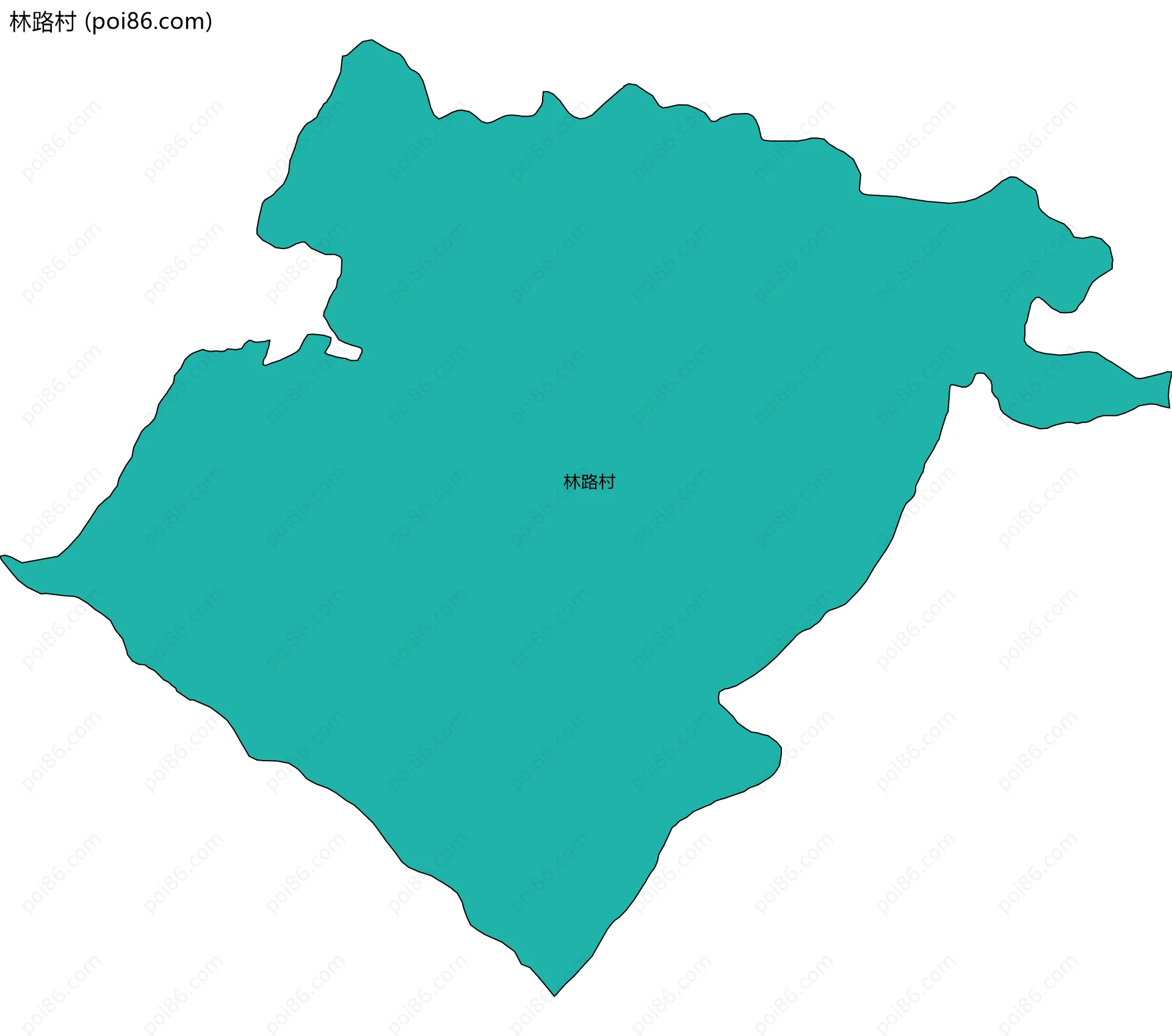 林路村边界地图