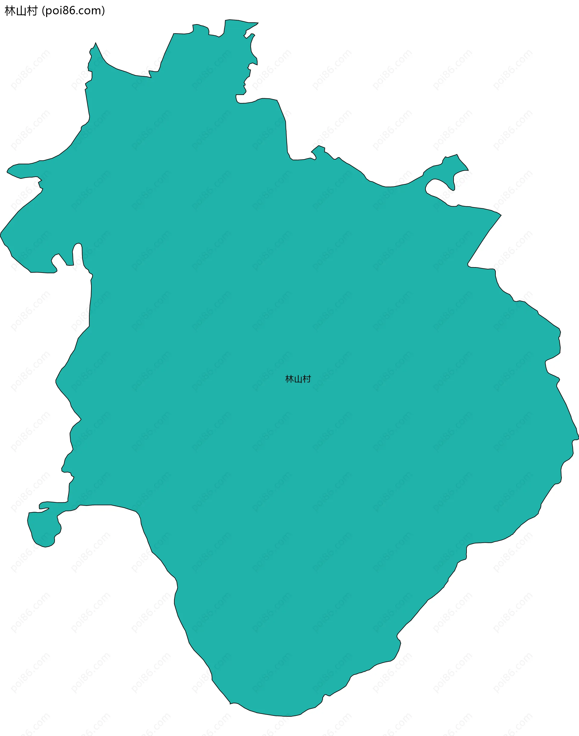 林山村边界地图