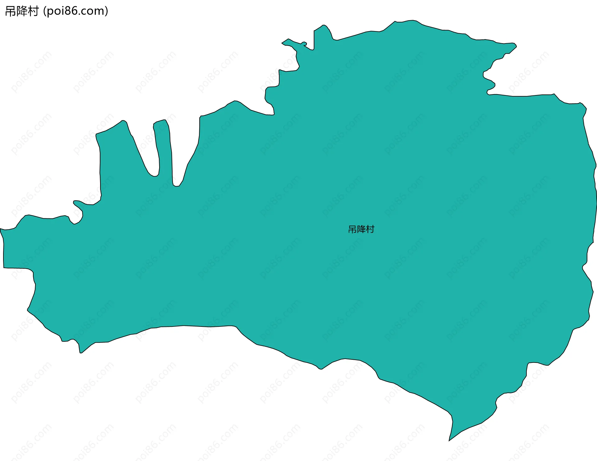 吊降村边界地图
