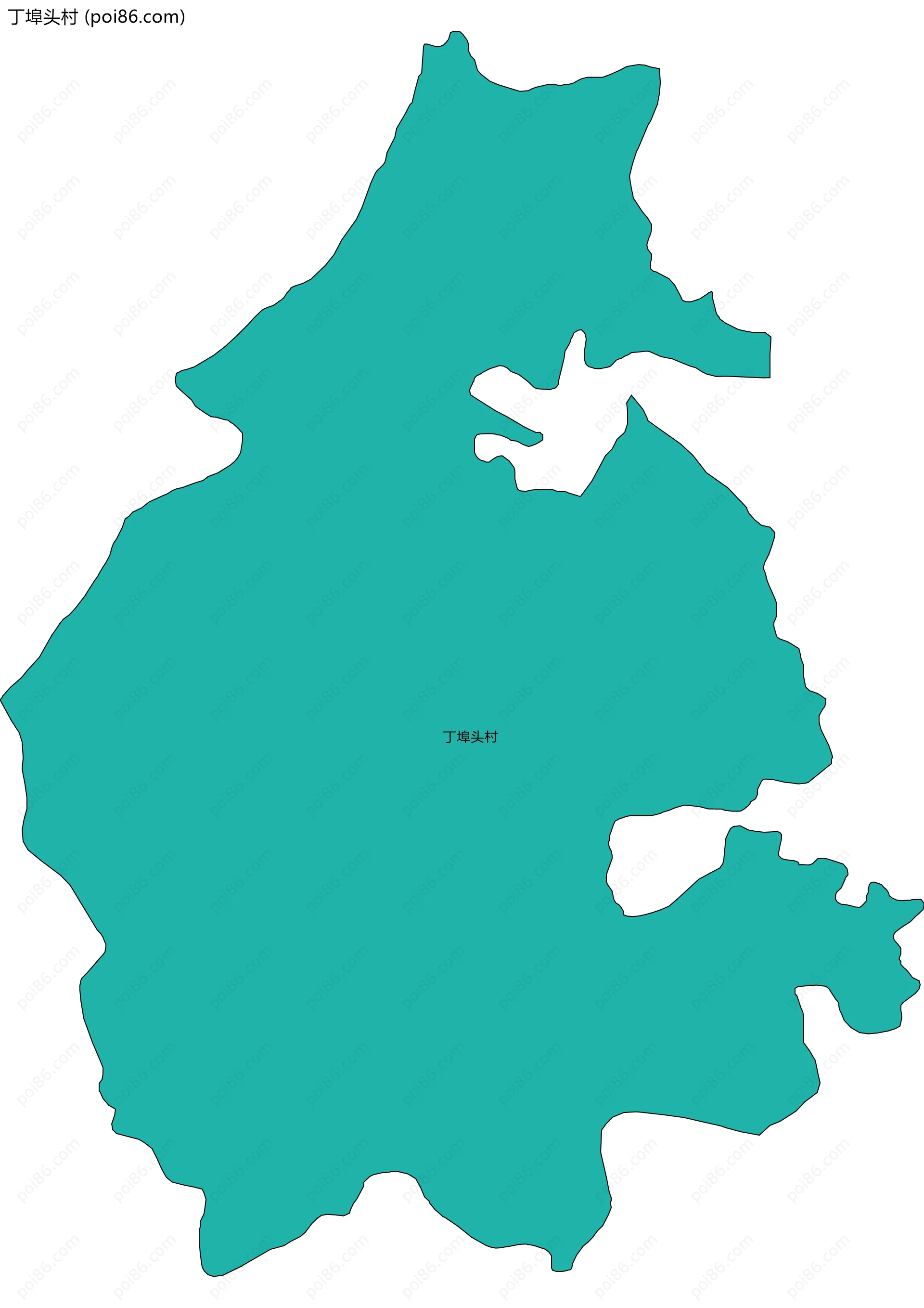 丁埠头村边界地图