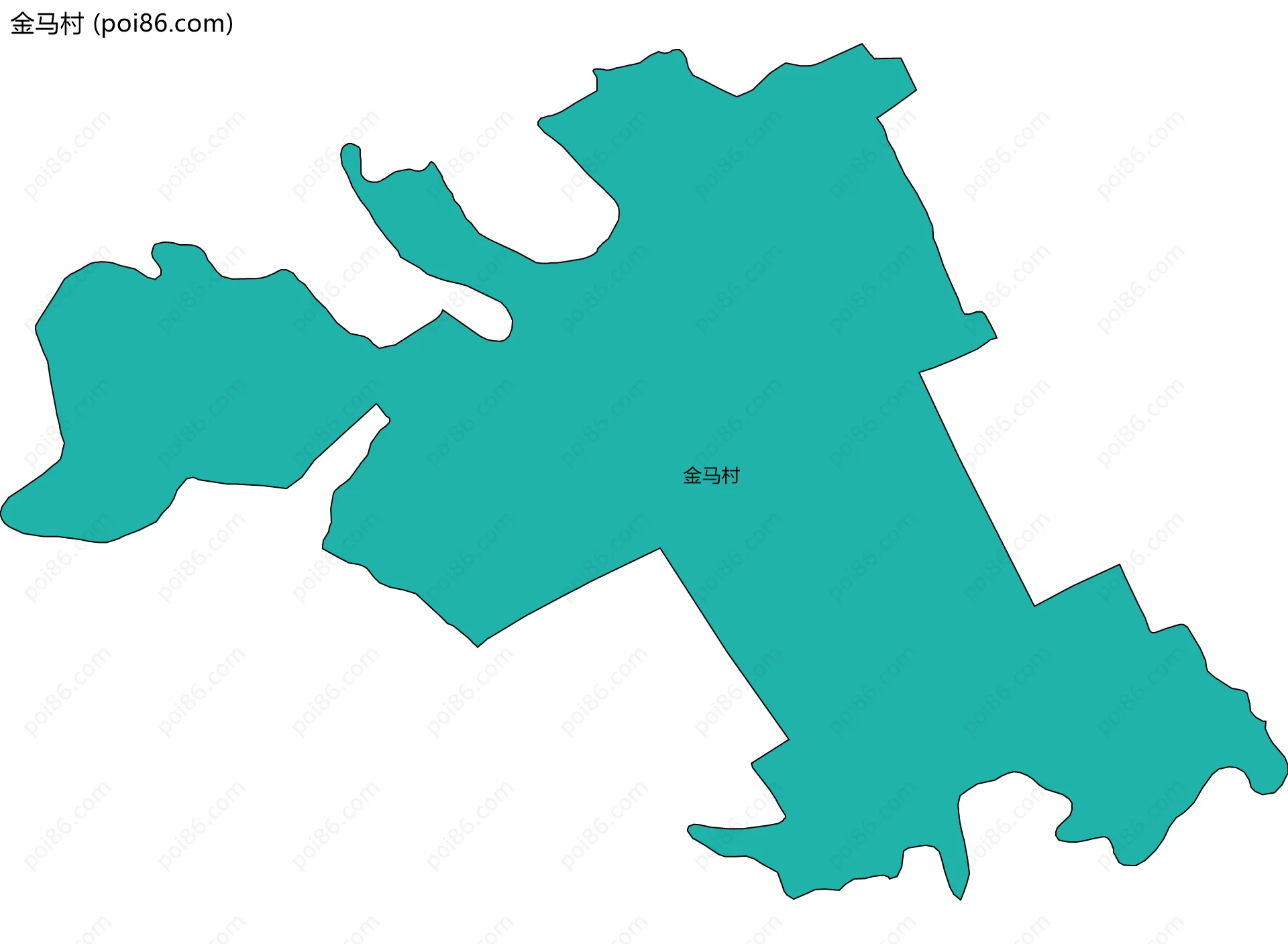 金马村边界地图