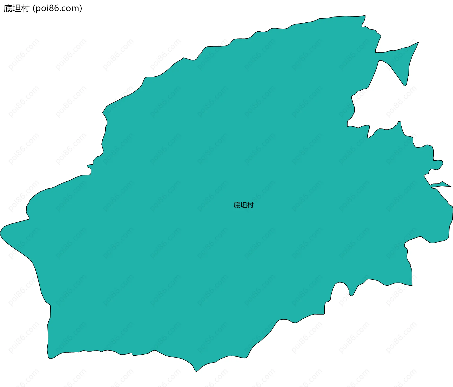底坦村边界地图
