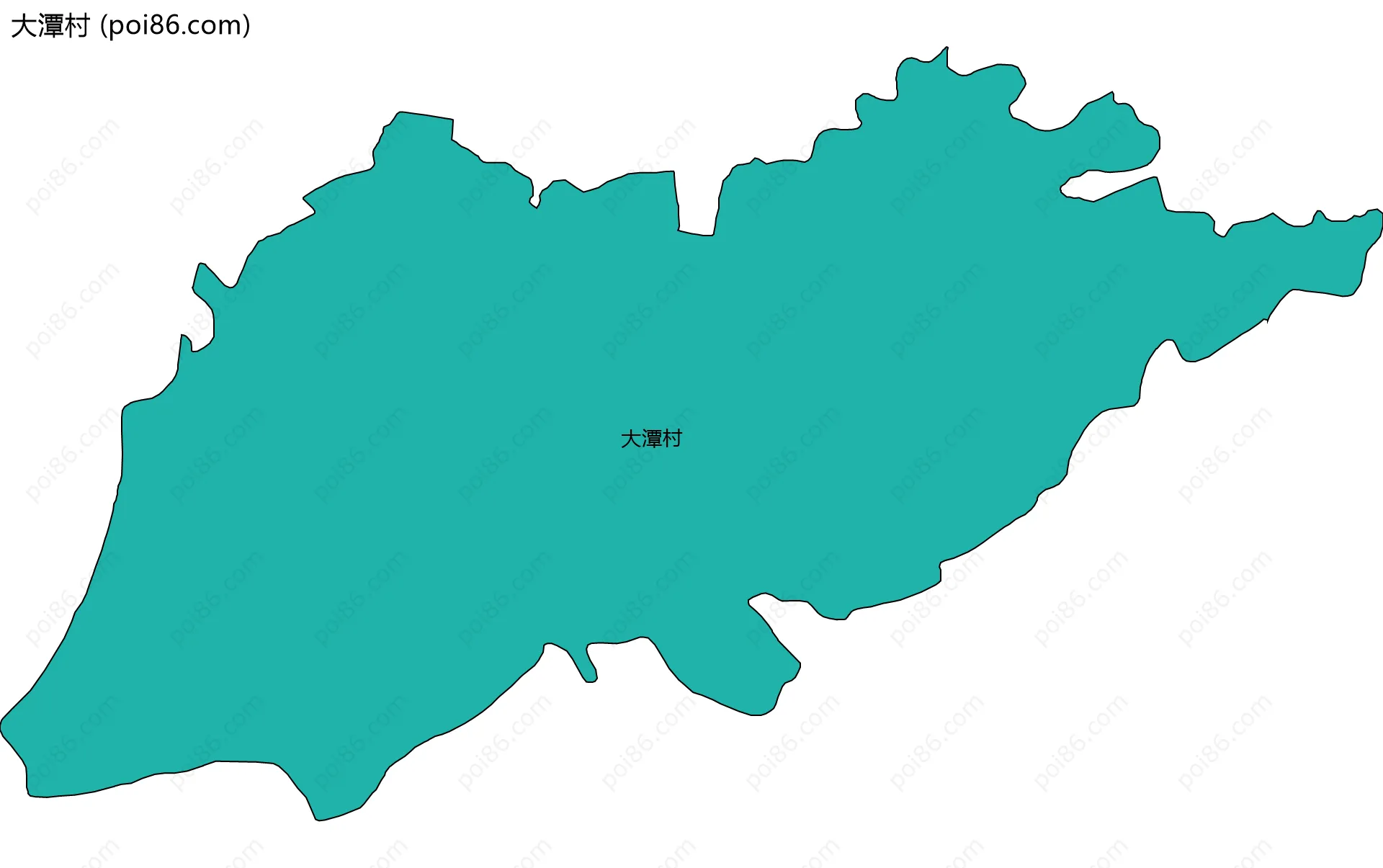 大潭村边界地图