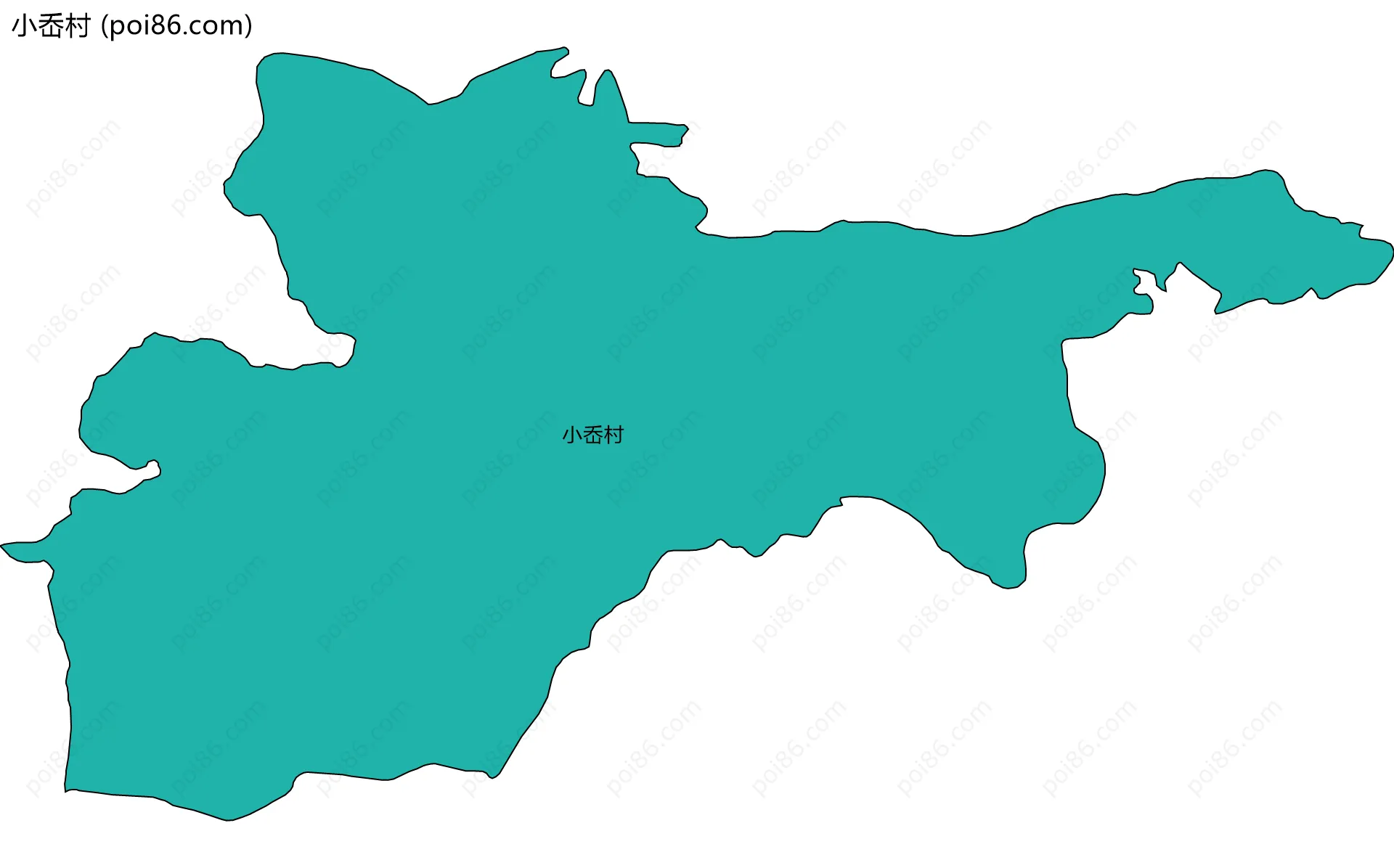 小岙村边界地图