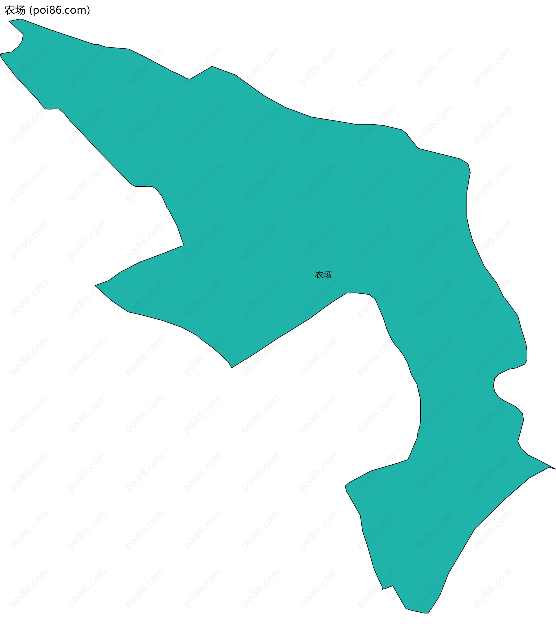 农场边界地图