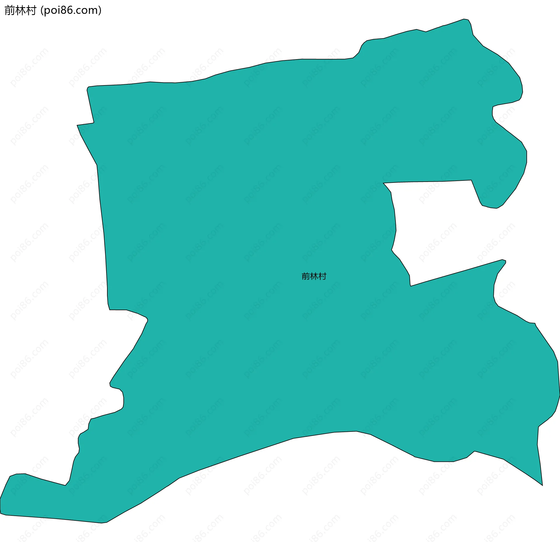 前林村边界地图