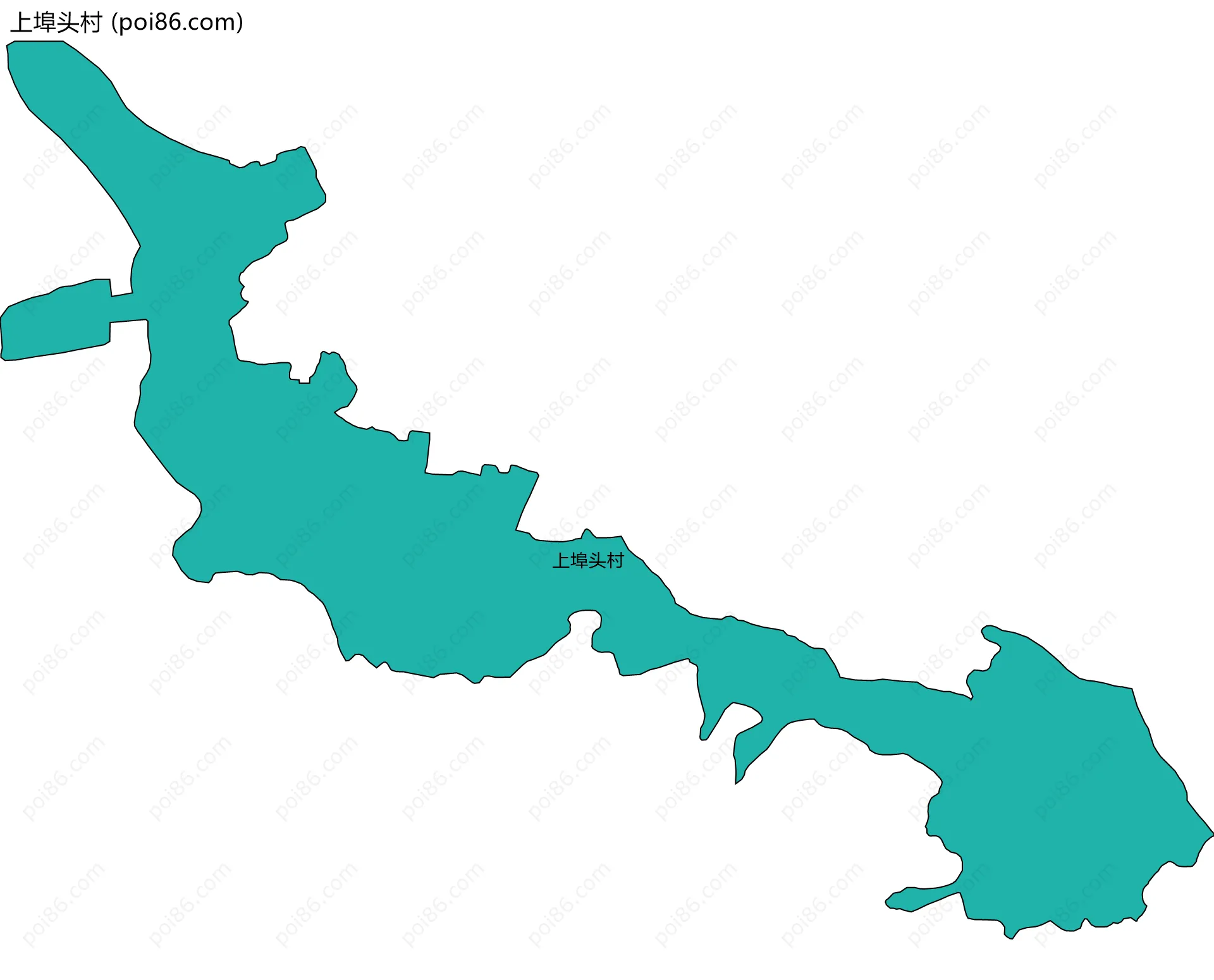 上埠头村边界地图