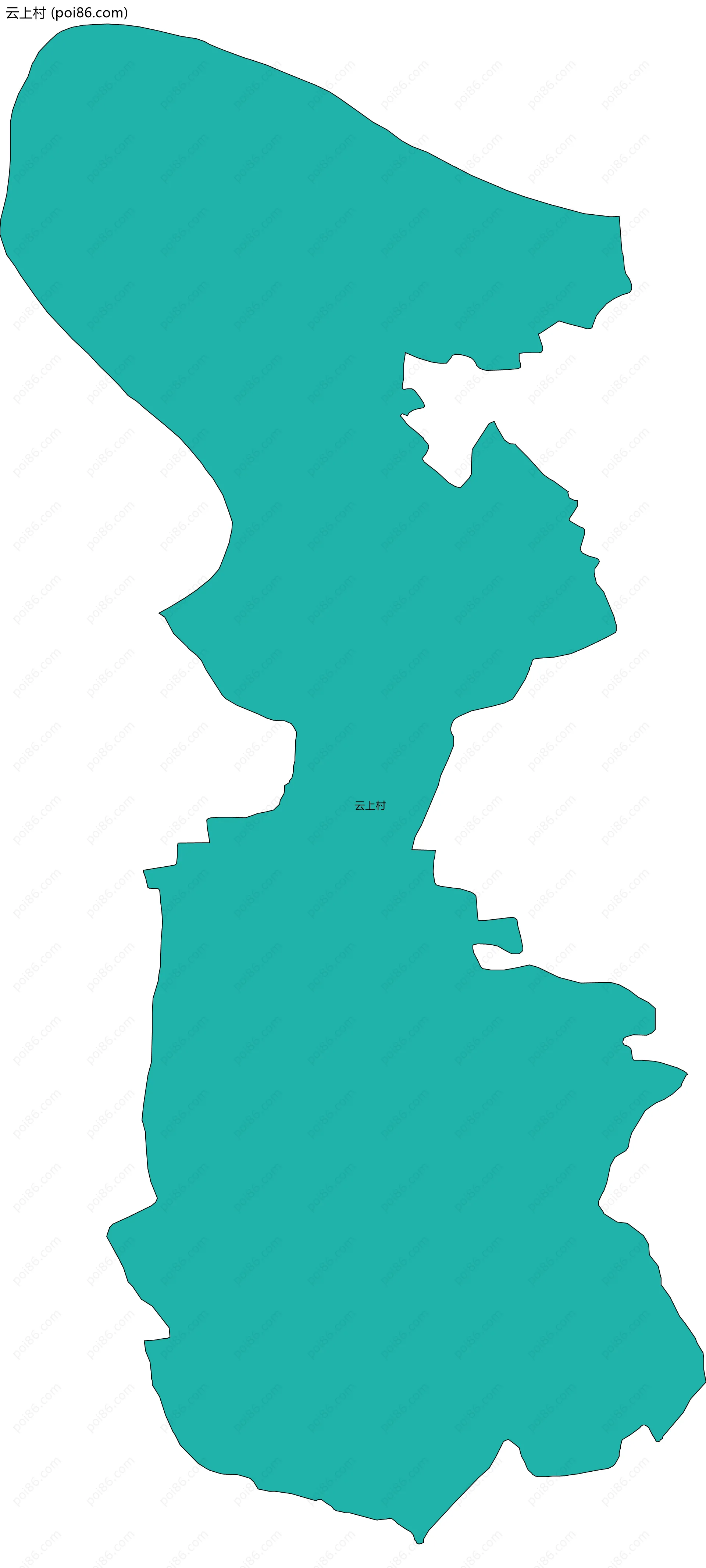 云上村边界地图