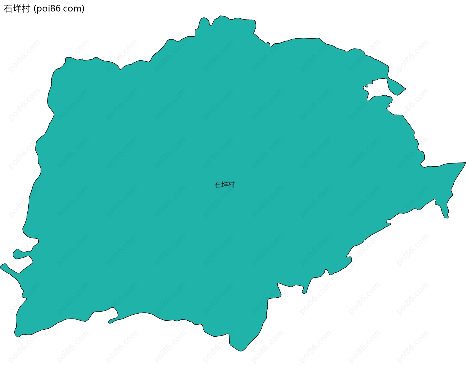 石垟村边界地图