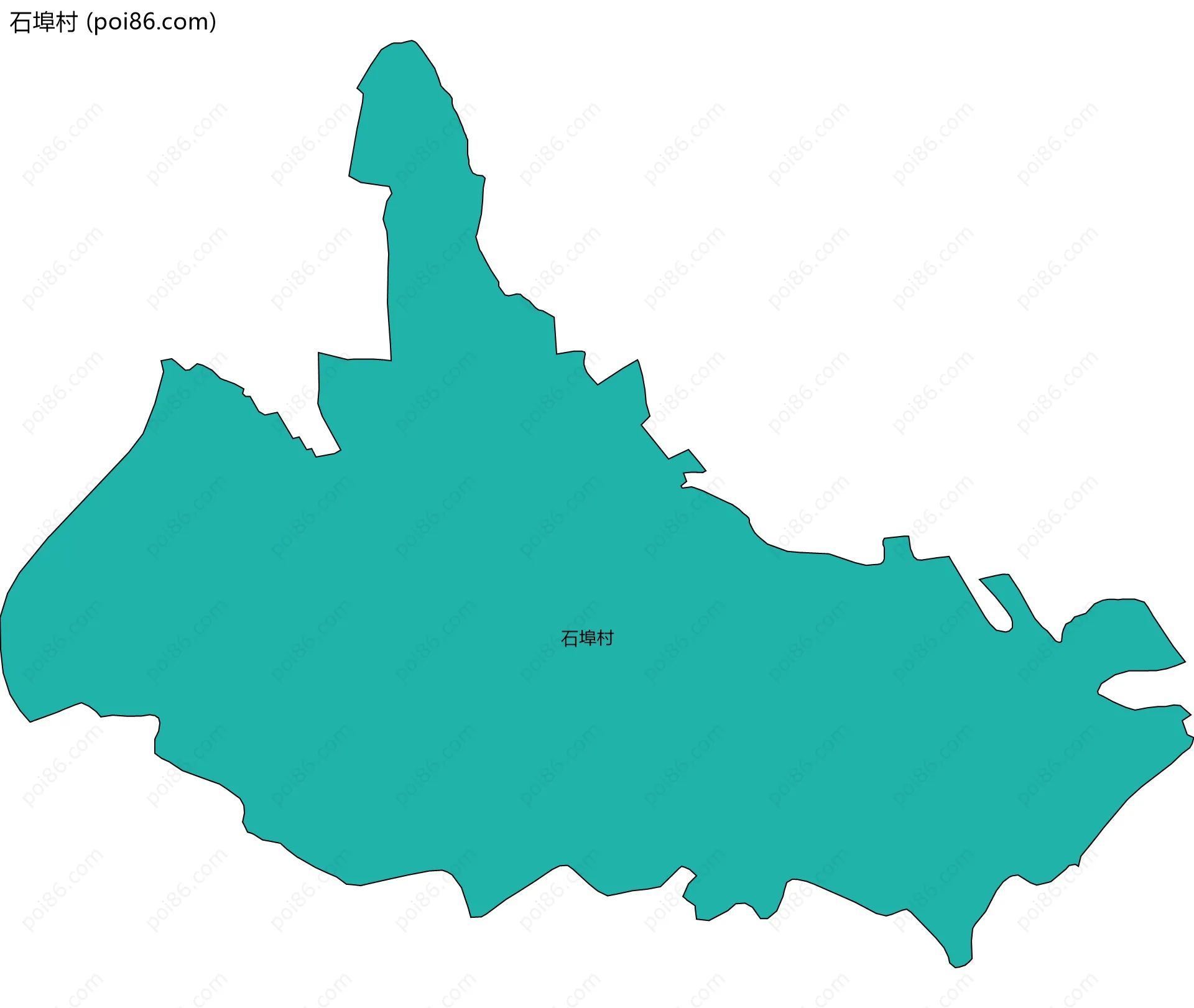 石埠村边界地图