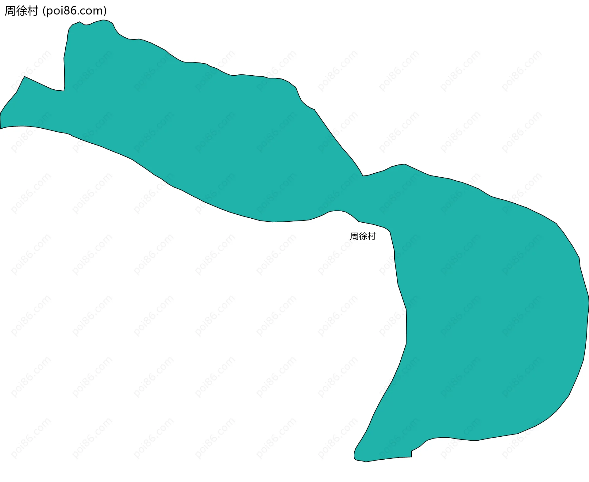 周徐村边界地图