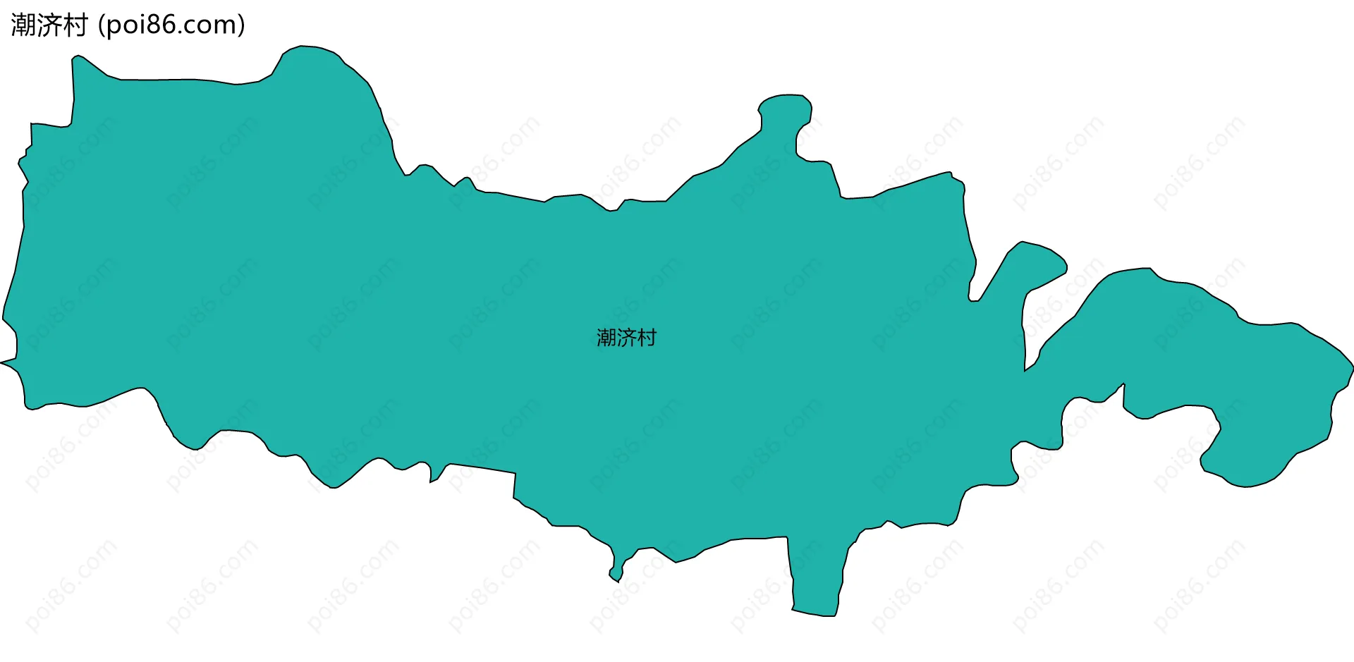 潮济村边界地图