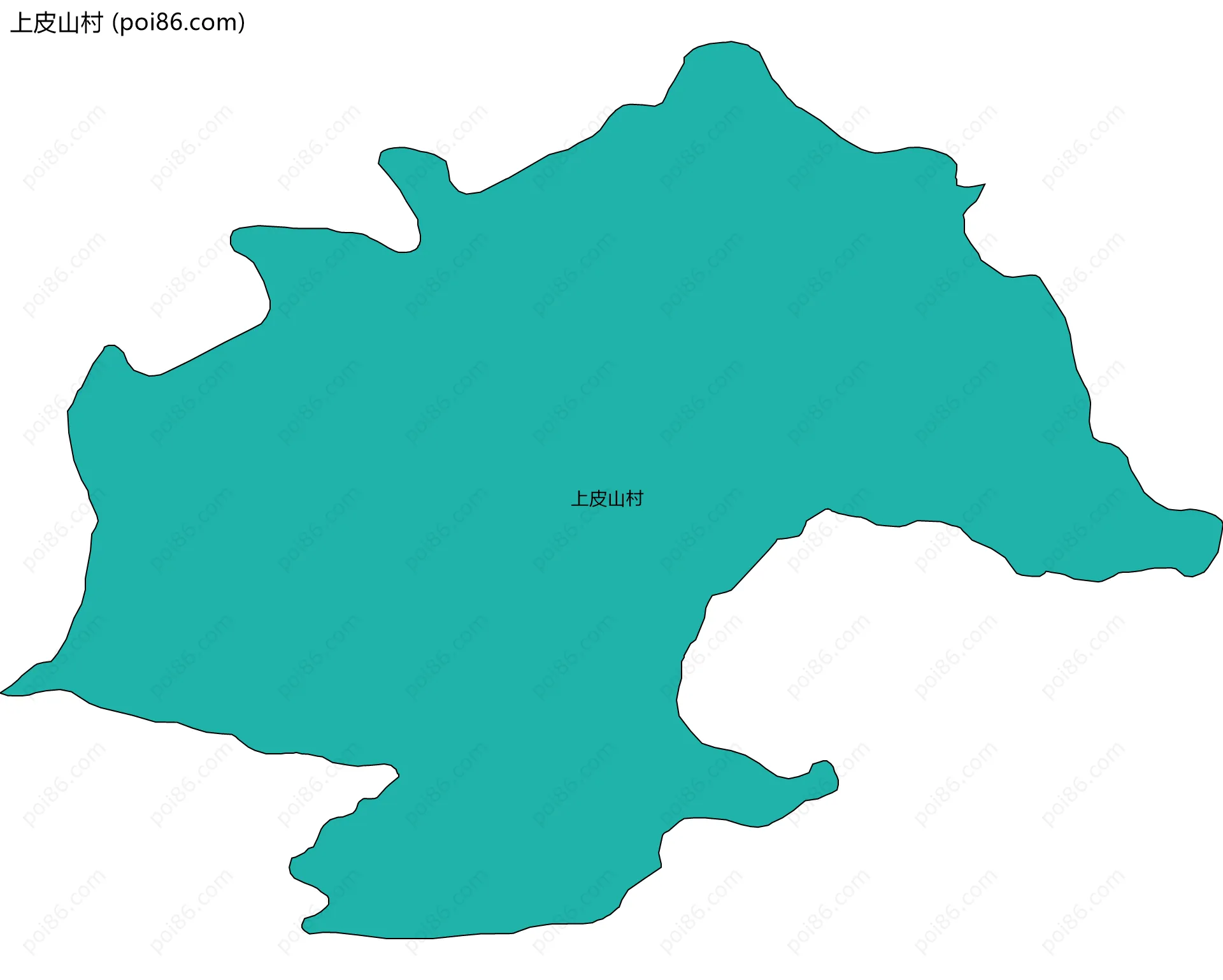 上皮山村边界地图