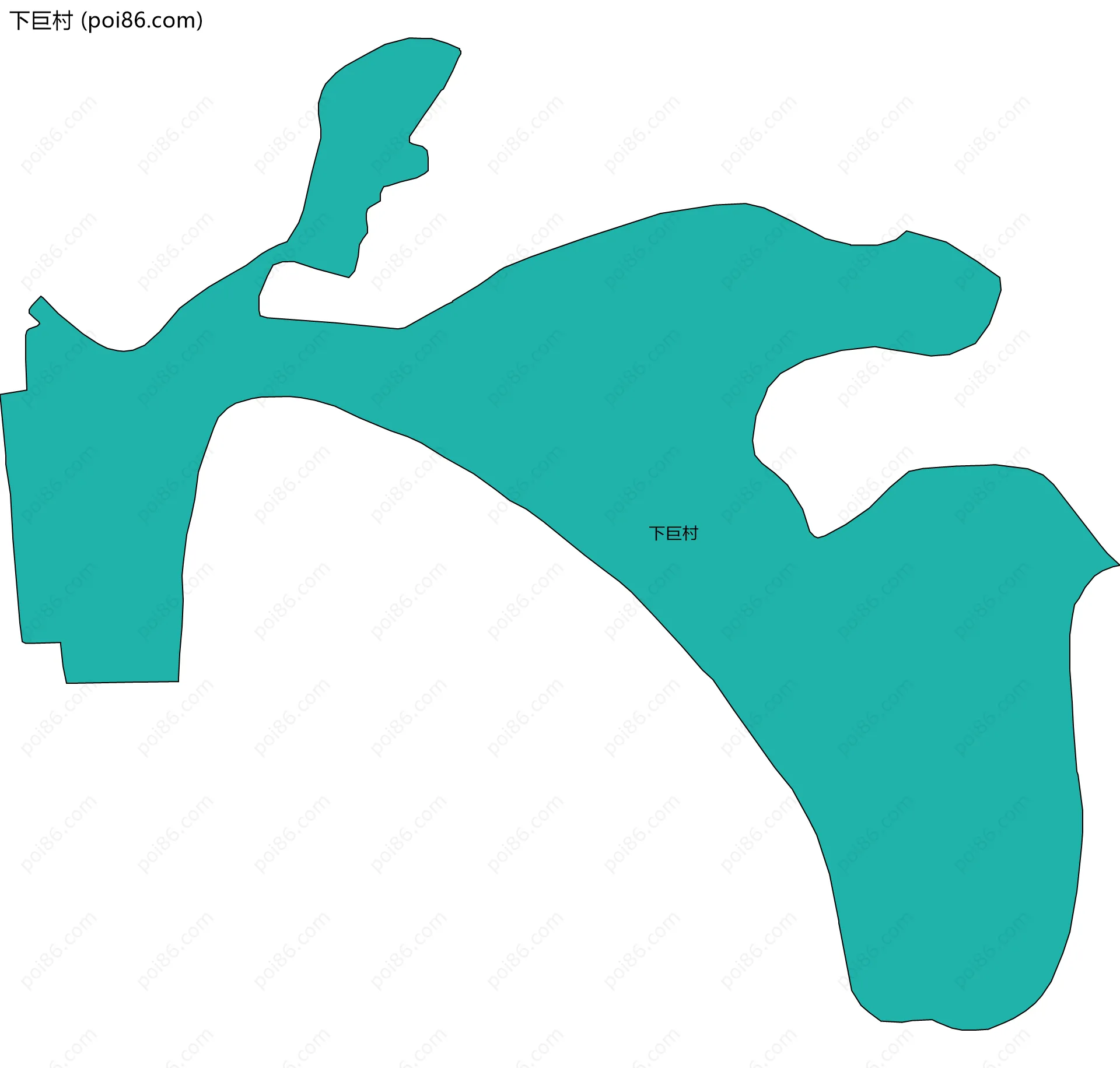 下巨村边界地图