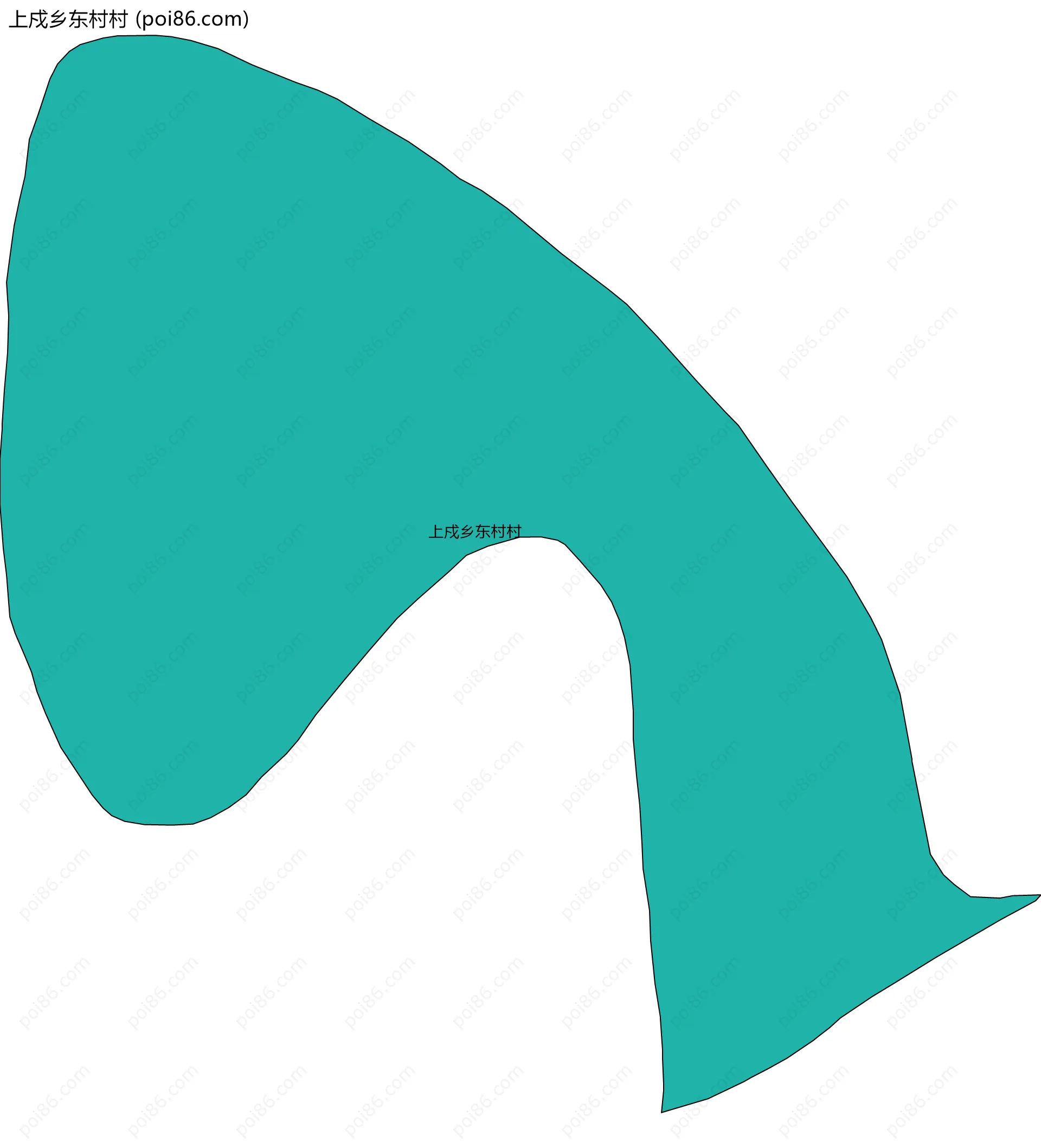 上戍乡东村村边界地图