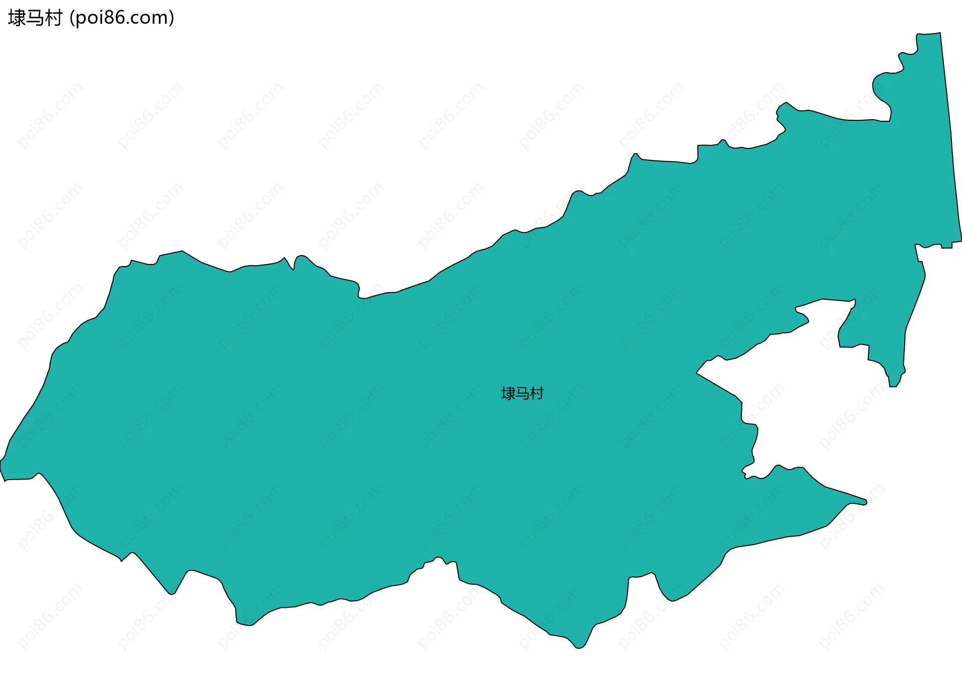 埭马村边界地图