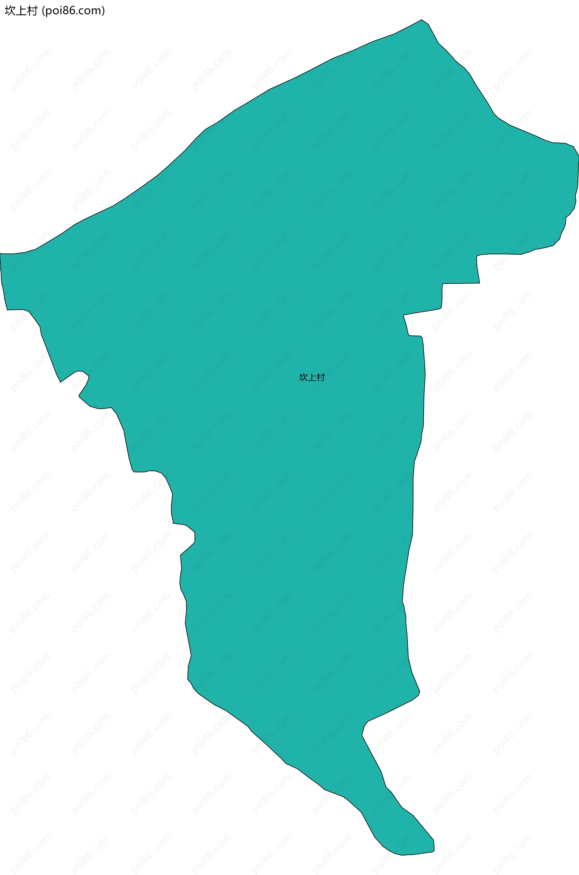 坎上村边界地图