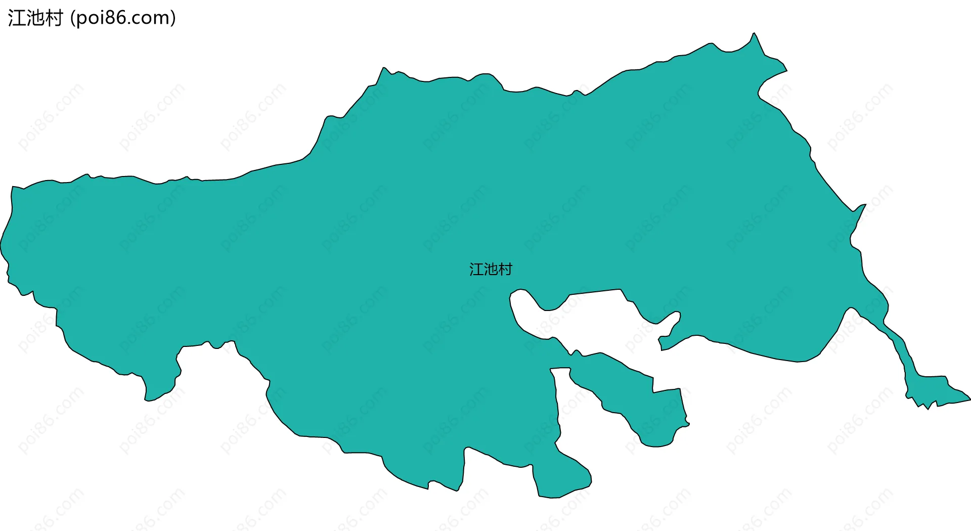 江池村边界地图