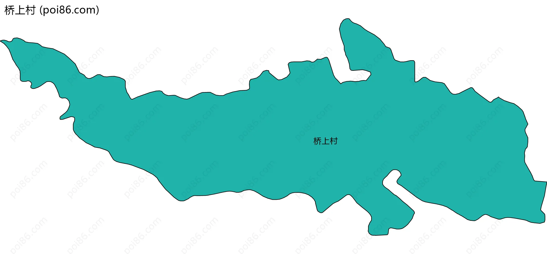 桥上村边界地图