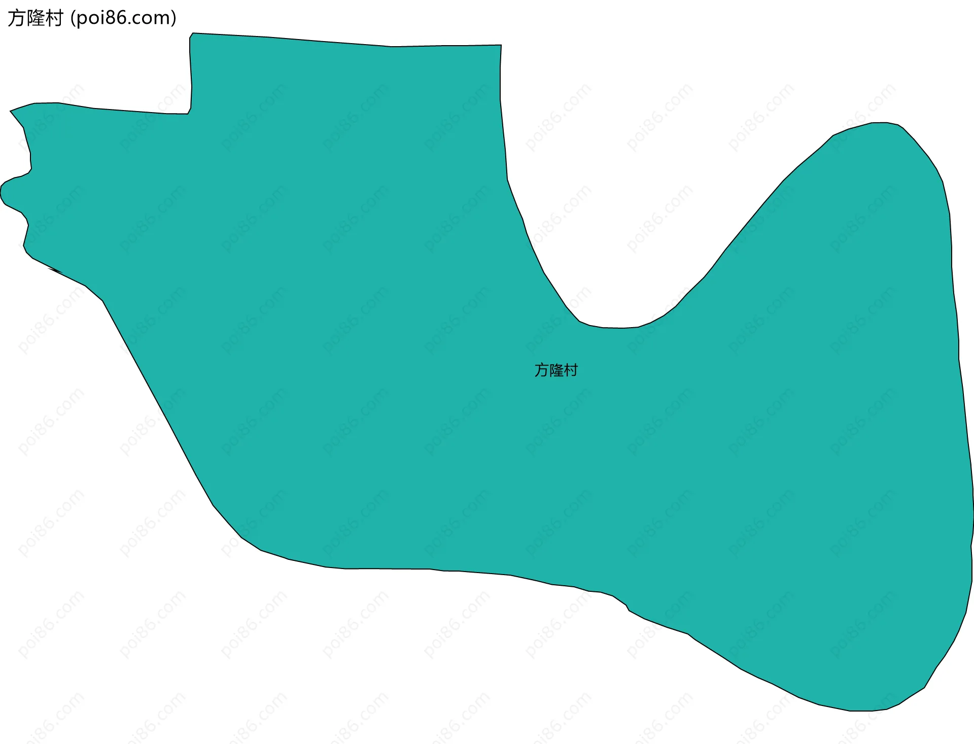 方隆村边界地图